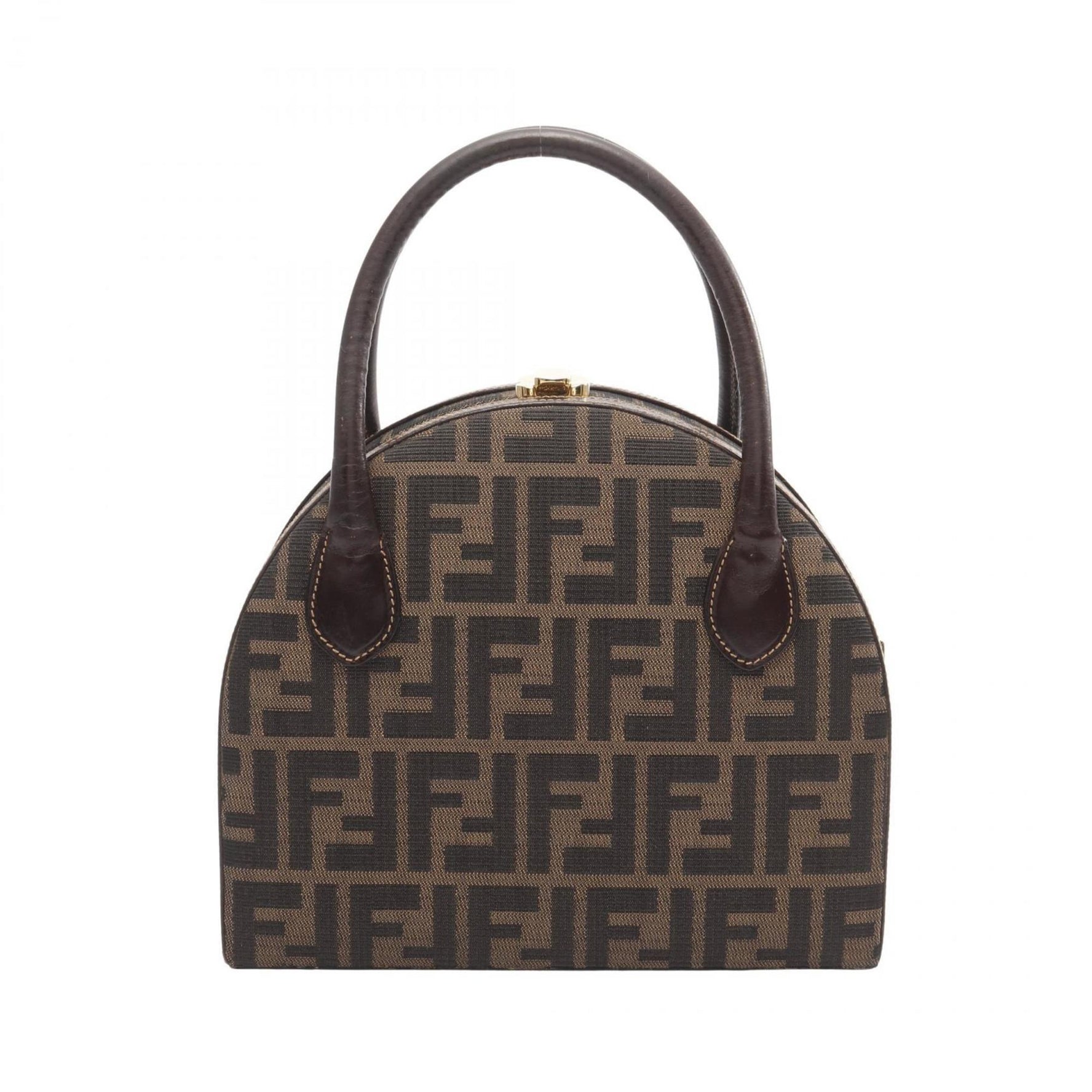 Fendi Zucca handbag, canvas and leather