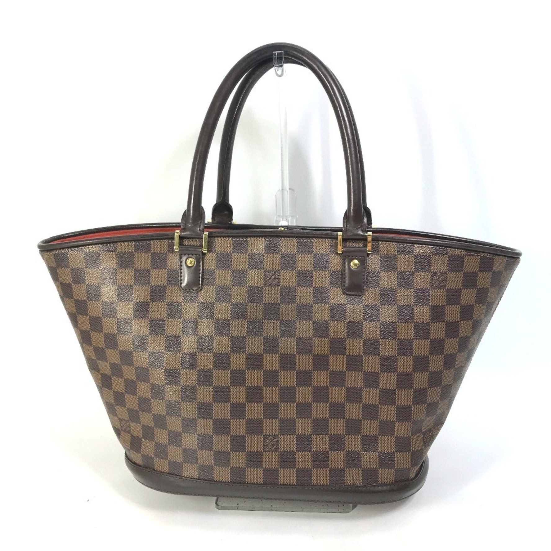 Louis Vuitton Damier Manosque GM Shoulder Bag/Tote Bag in Canvas, Ebene Brown