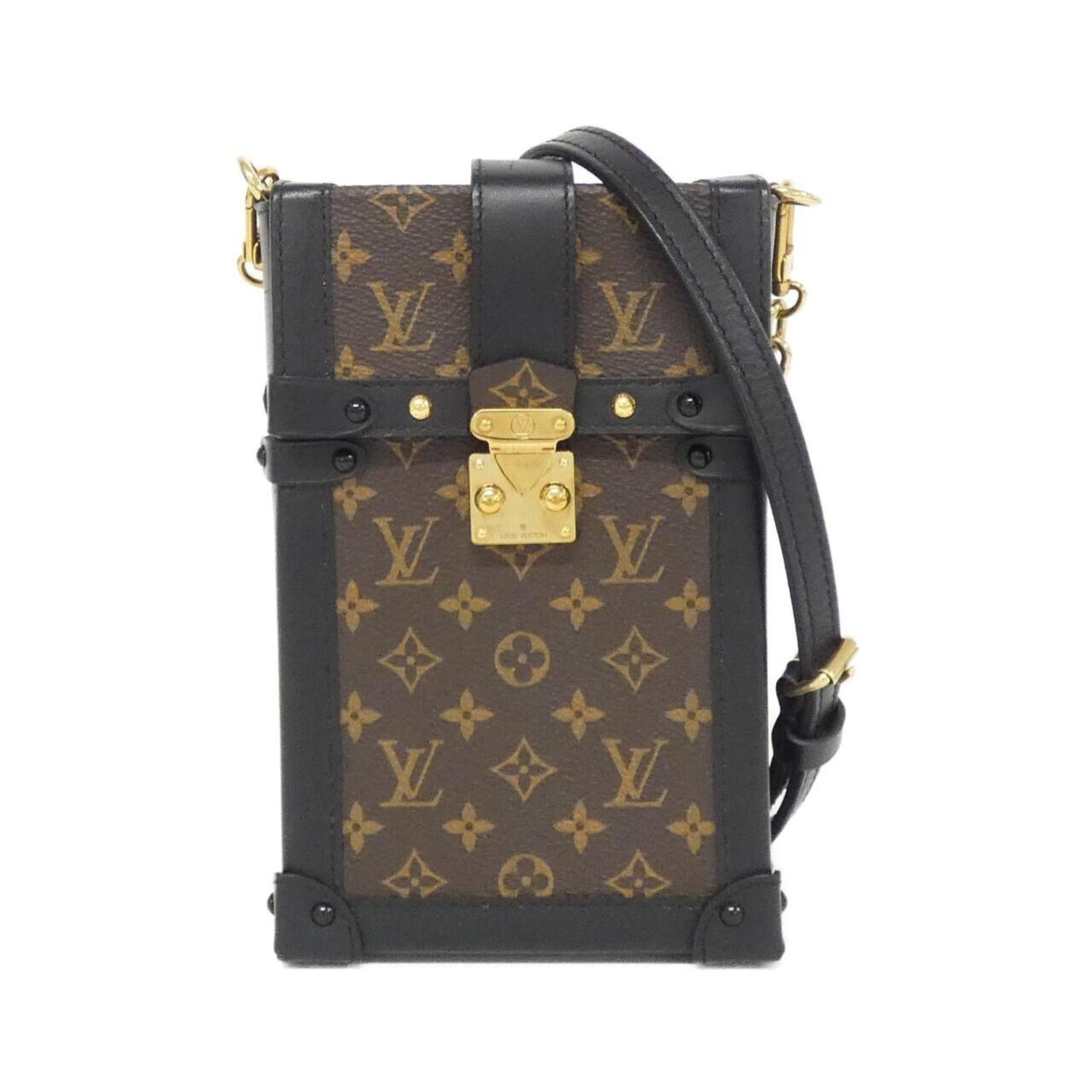 Louis Vuitton Monogram Pochette Trunk Vertical Shoulder Bag