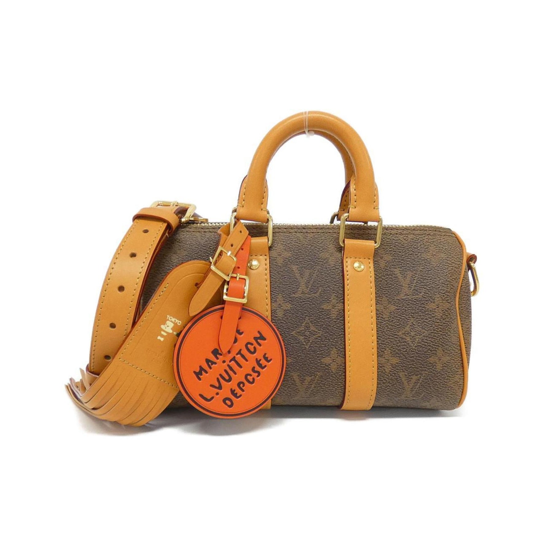 Louis Vuitton Monogram Dust Keepall Bandouliere Boston Bag