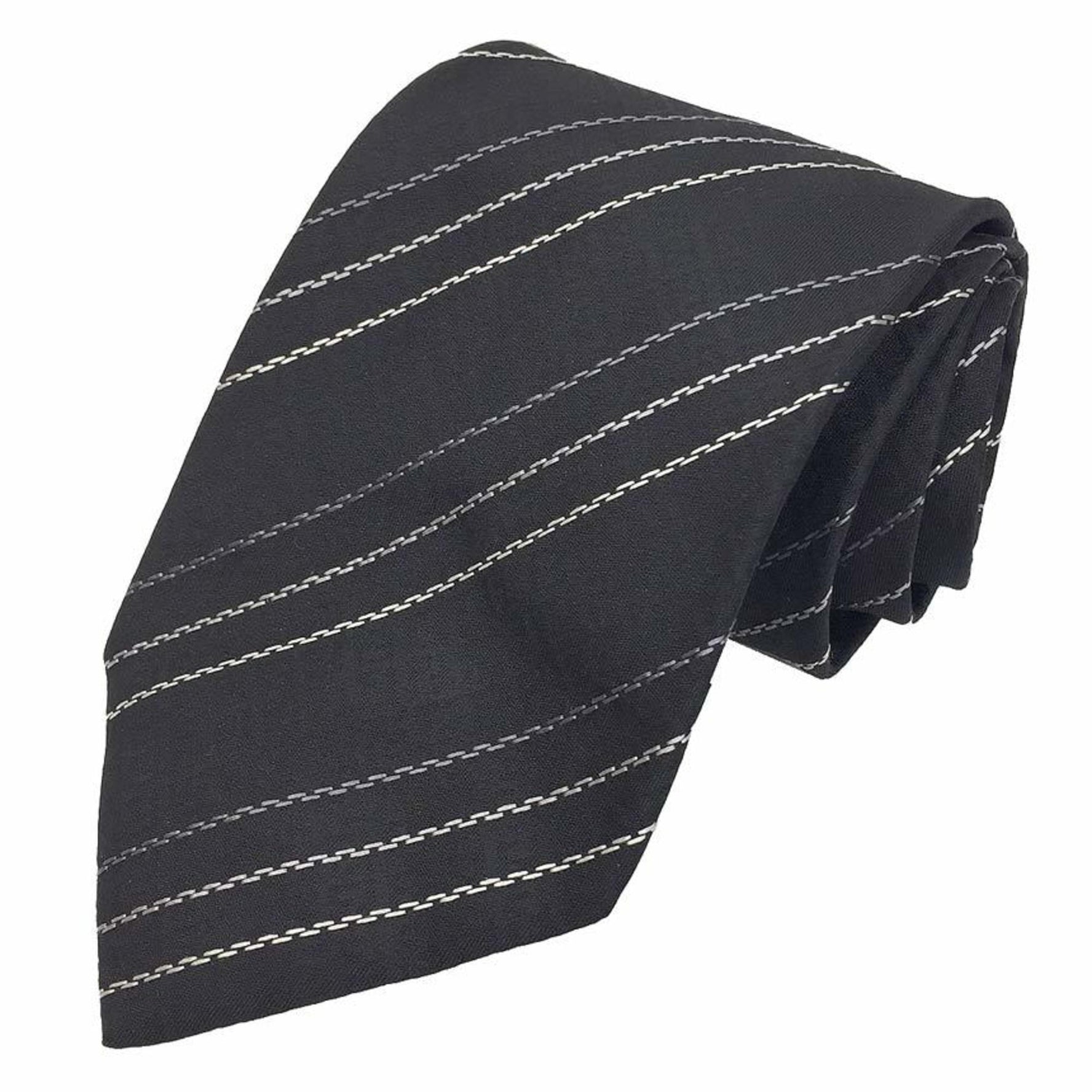 FENDI tie striped silk
