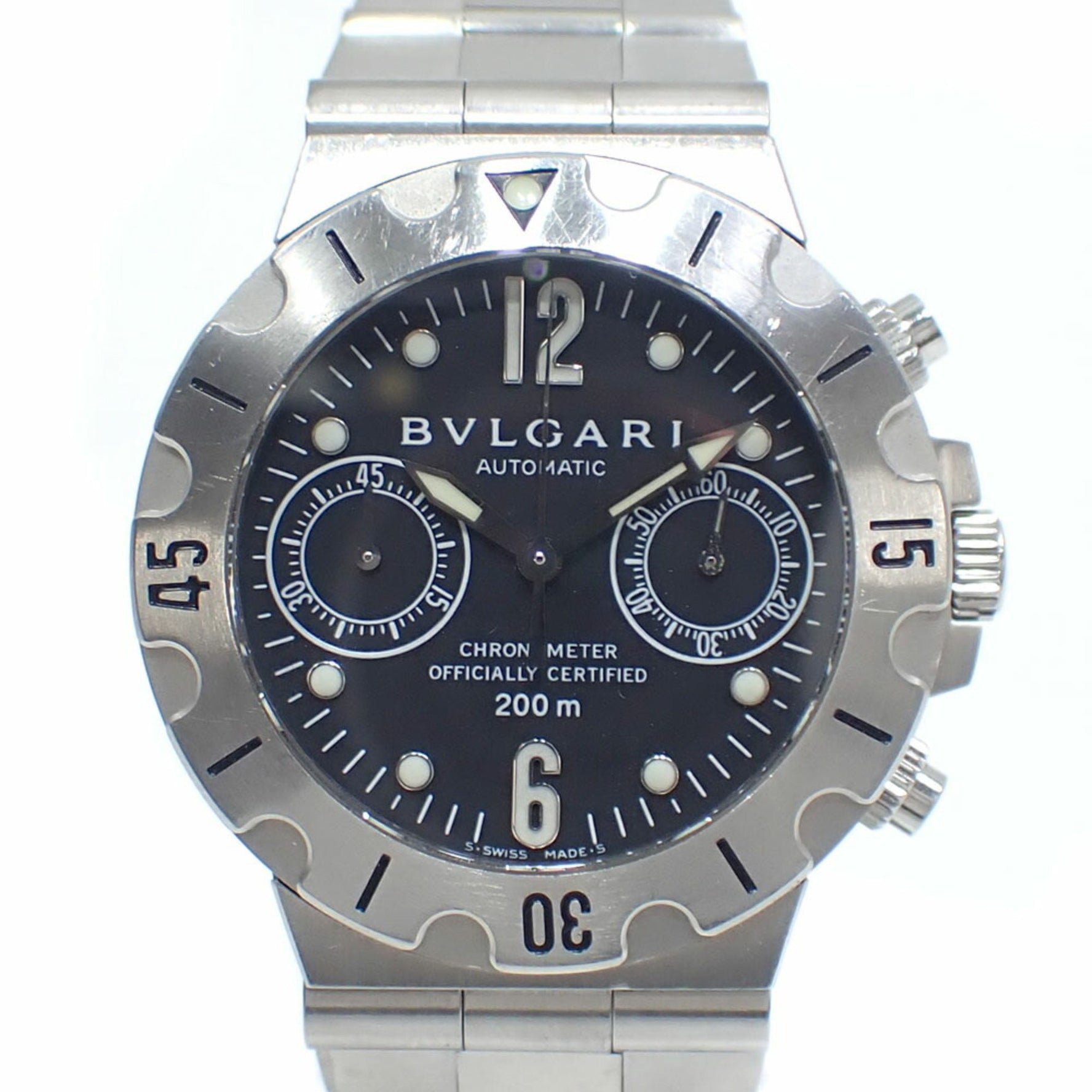 Bvlgari Diagono Scuba Automatic Stainless Steel Watch Mechanical