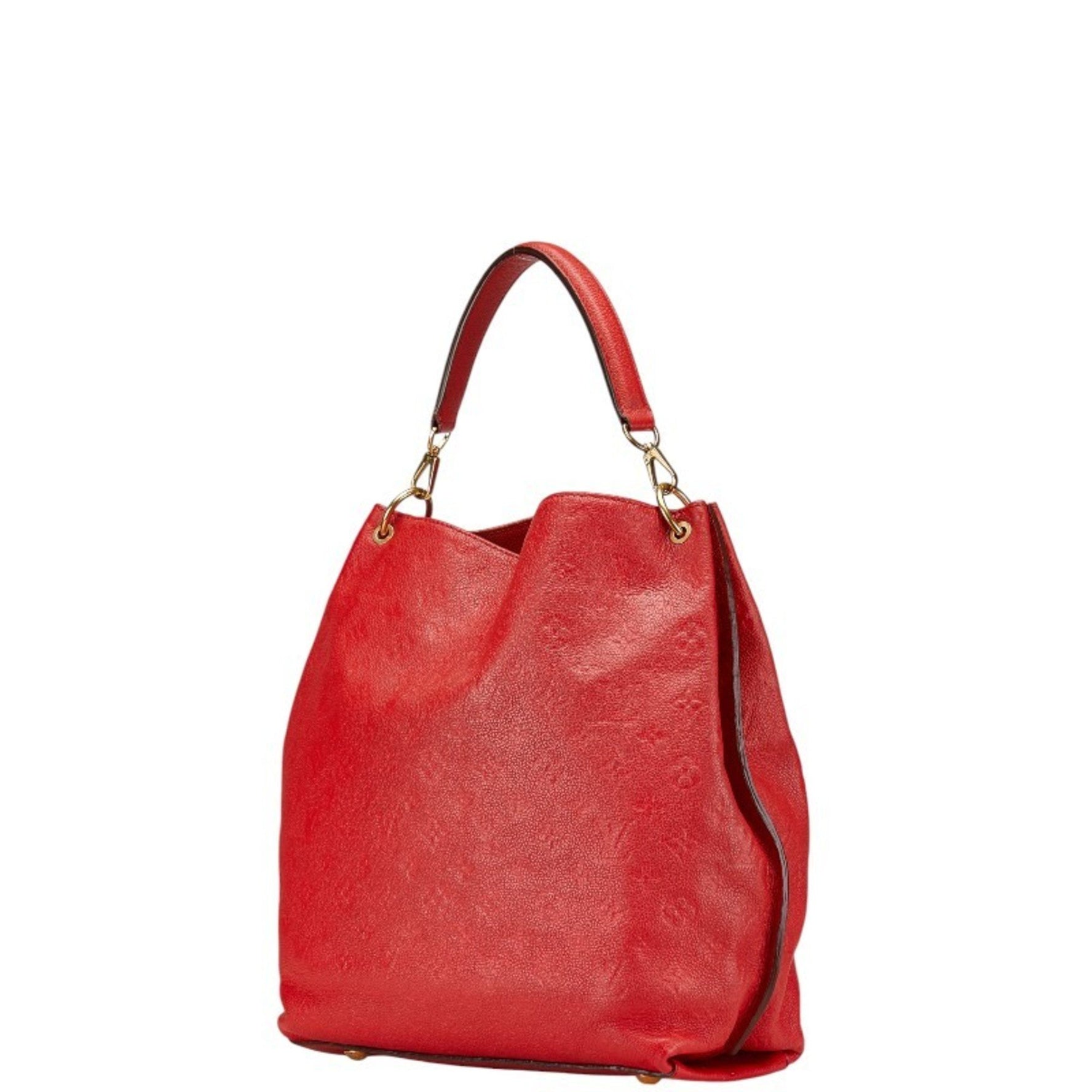 Louis Vuitton Monogram Empreinte Metis Handbag Red Leather