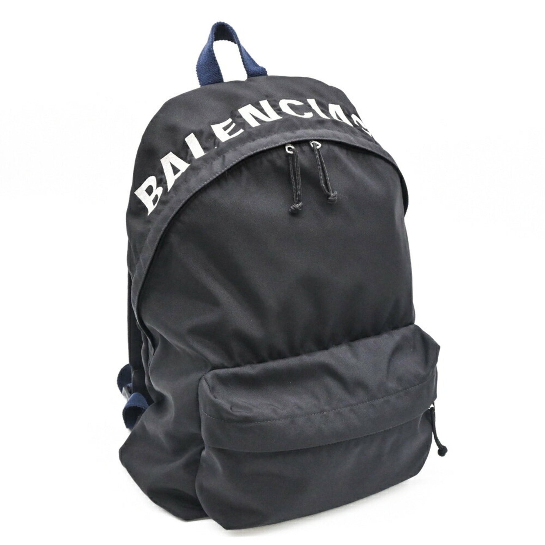BALENCIAGA Wheeled Backpack, Rucksack, Daypack, Embroidered, Leather