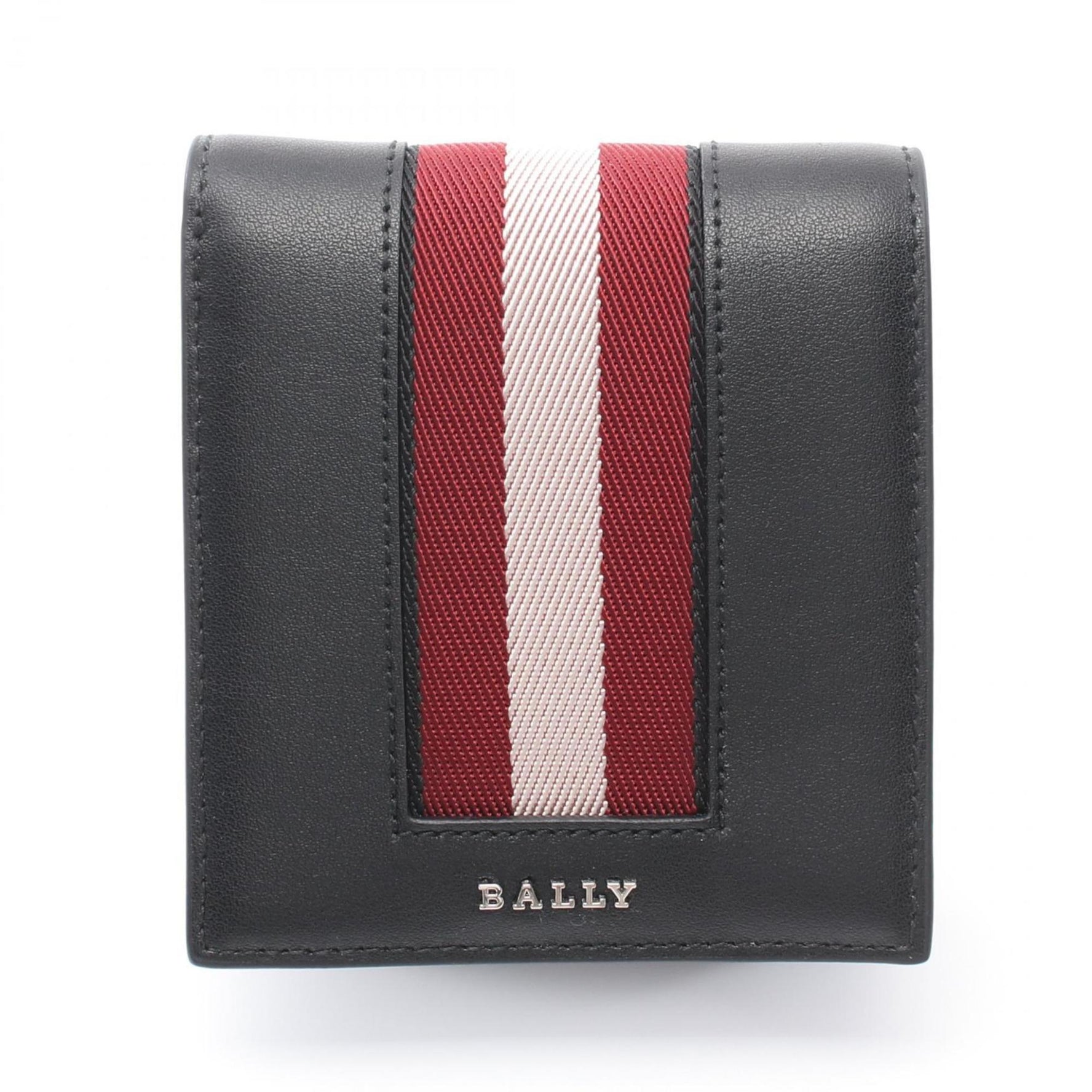 BALLY Bi-fold Wallet Leather Black Multicolor