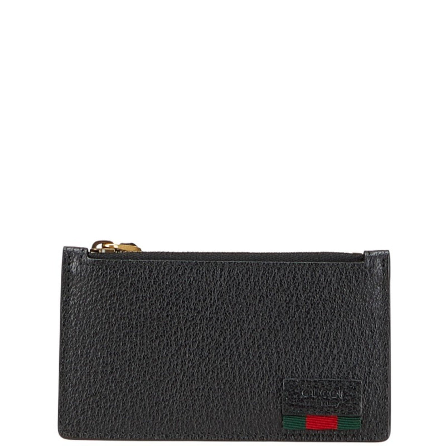 Gucci Web Loop Wallet/Coin Case Fragment Leather