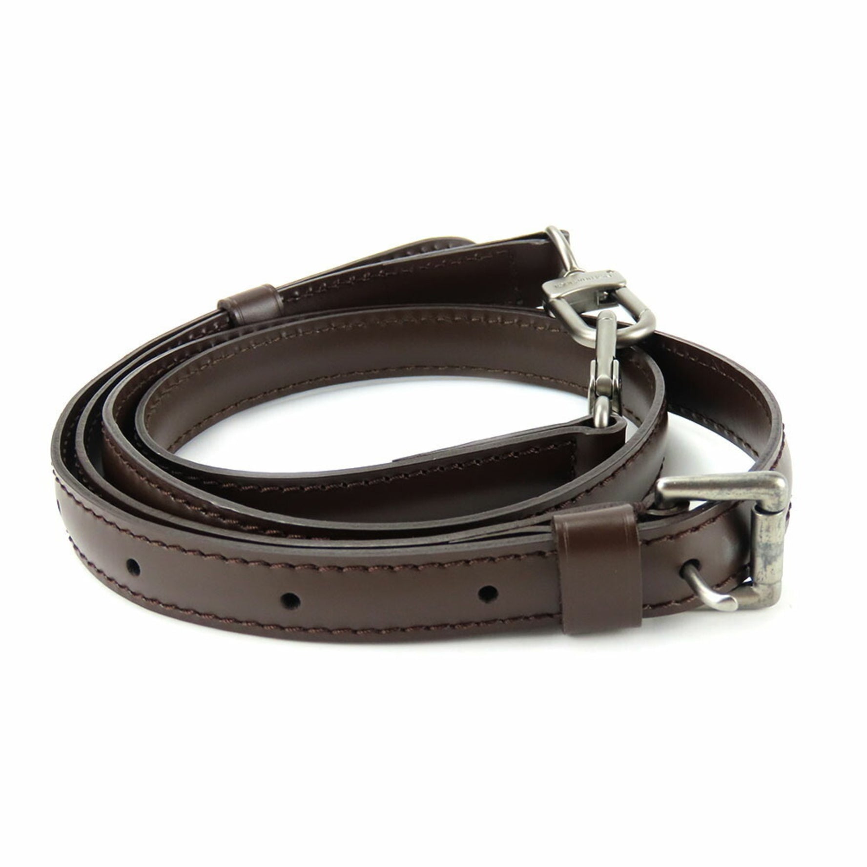 Louis Vuitton Shoulder Strap Leather Brown Adjustable Matte