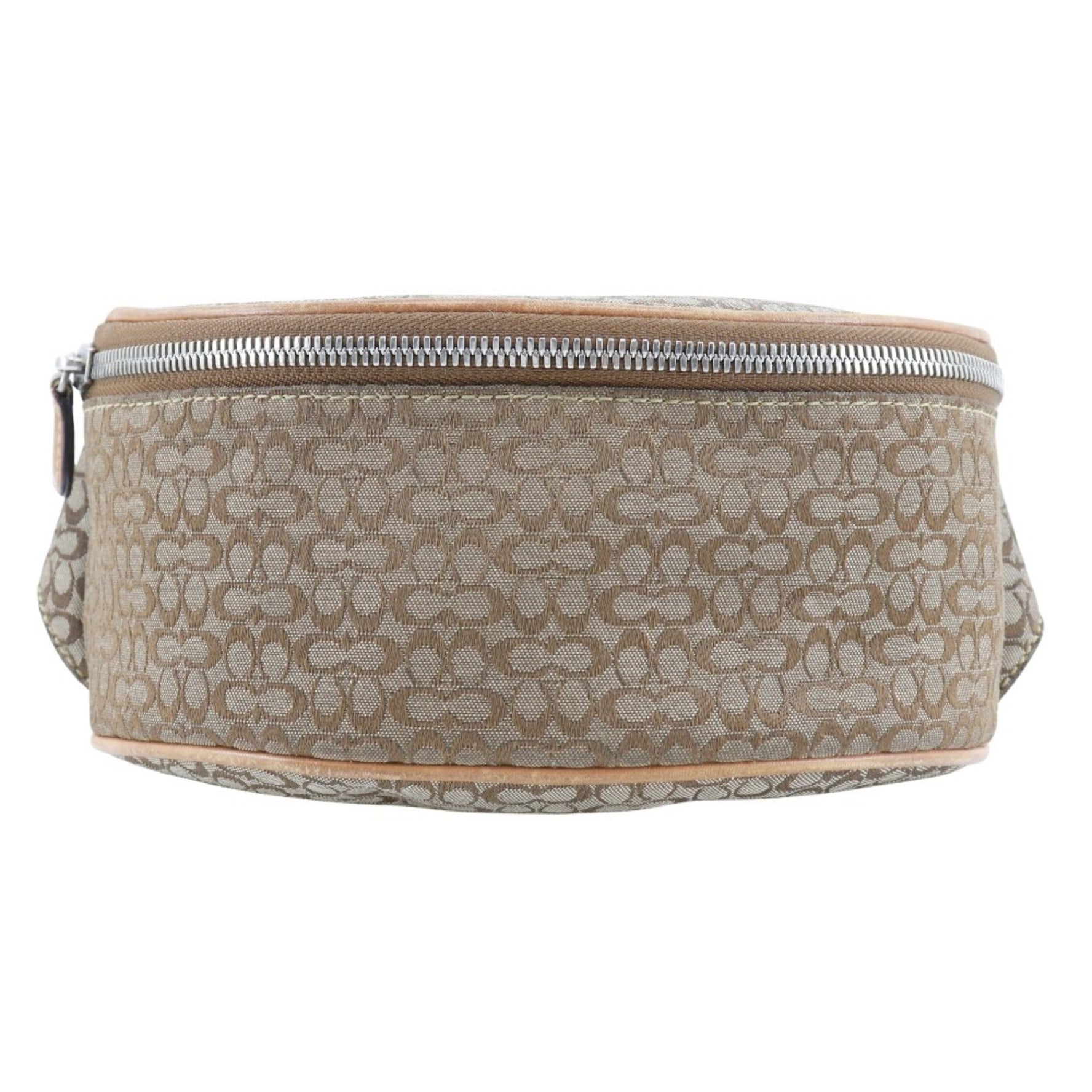 Coach Signature Waist Bag Canvas Made in China Mini signature