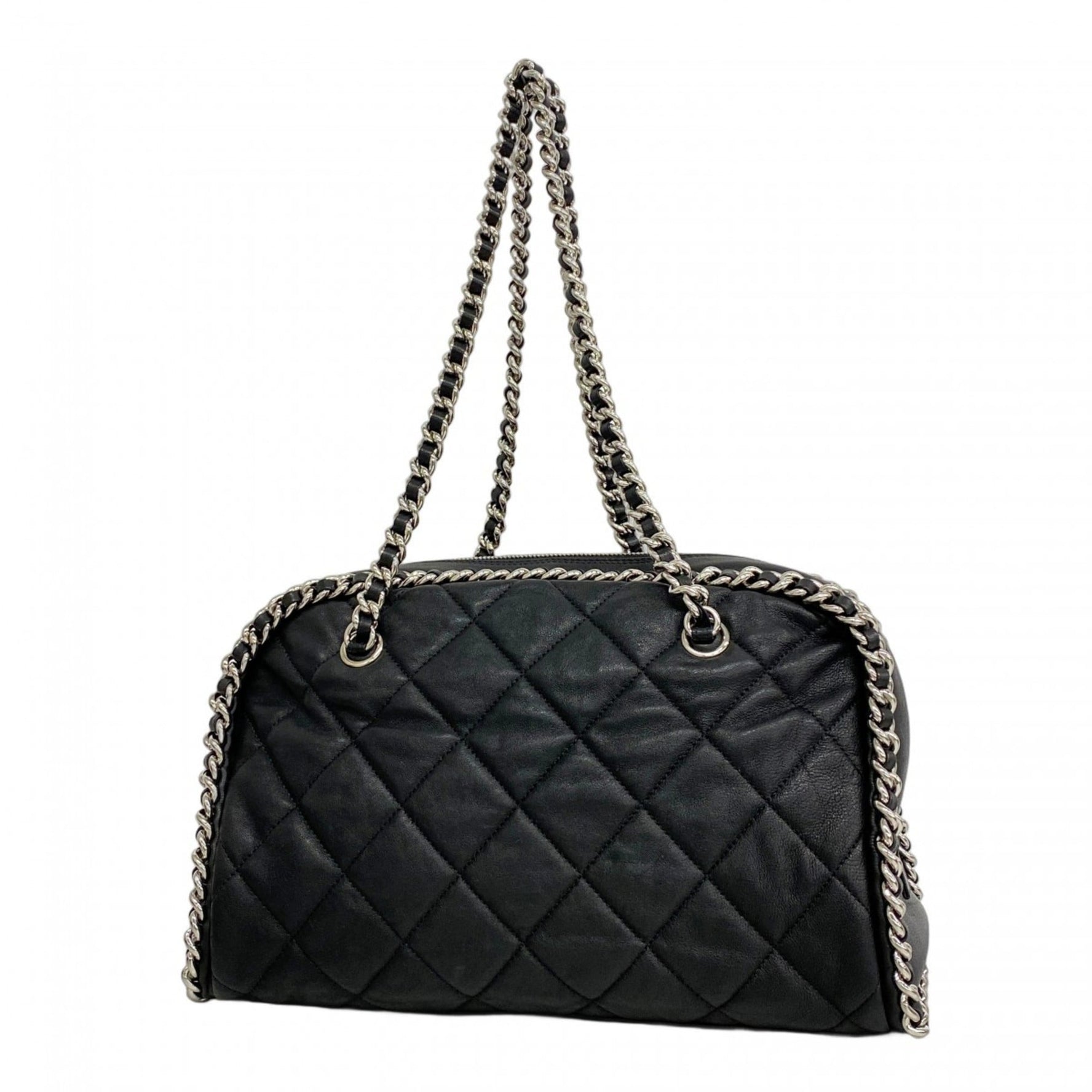 Chanel Matelasse Shoulder Bag with Chain Bag, Leather
