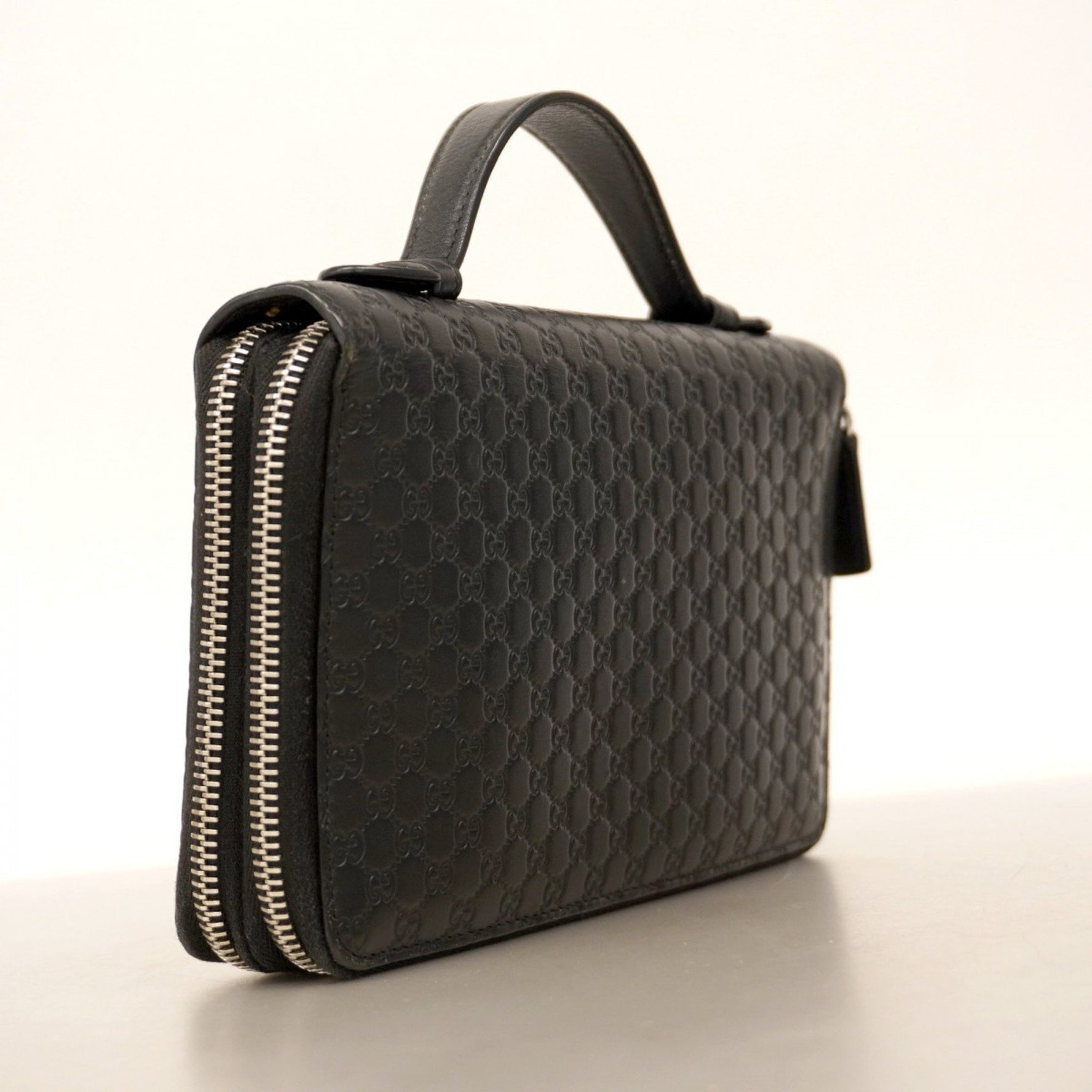 Gucci Micro Guccissima Long Wallet Leather Men's