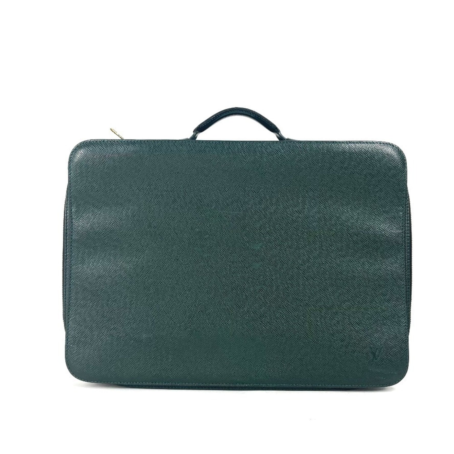 Louis Vuitton Taiga Baltic Document Bag Briefcase Handbag Business Leather Men's Episea Green