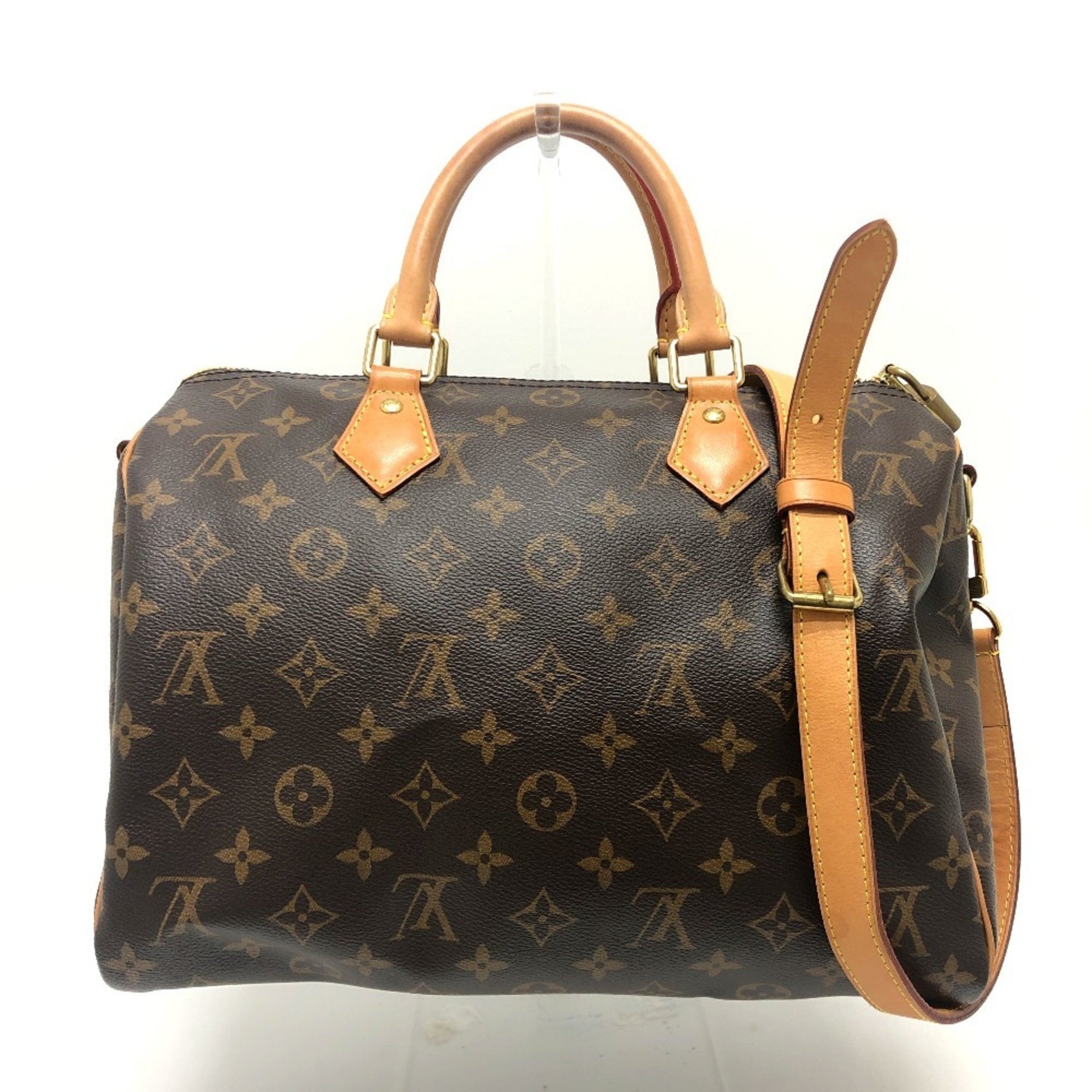 Louis Vuitton Speedy Bandouliere 30 Bag Shoulder Boston Monogram Canvas
