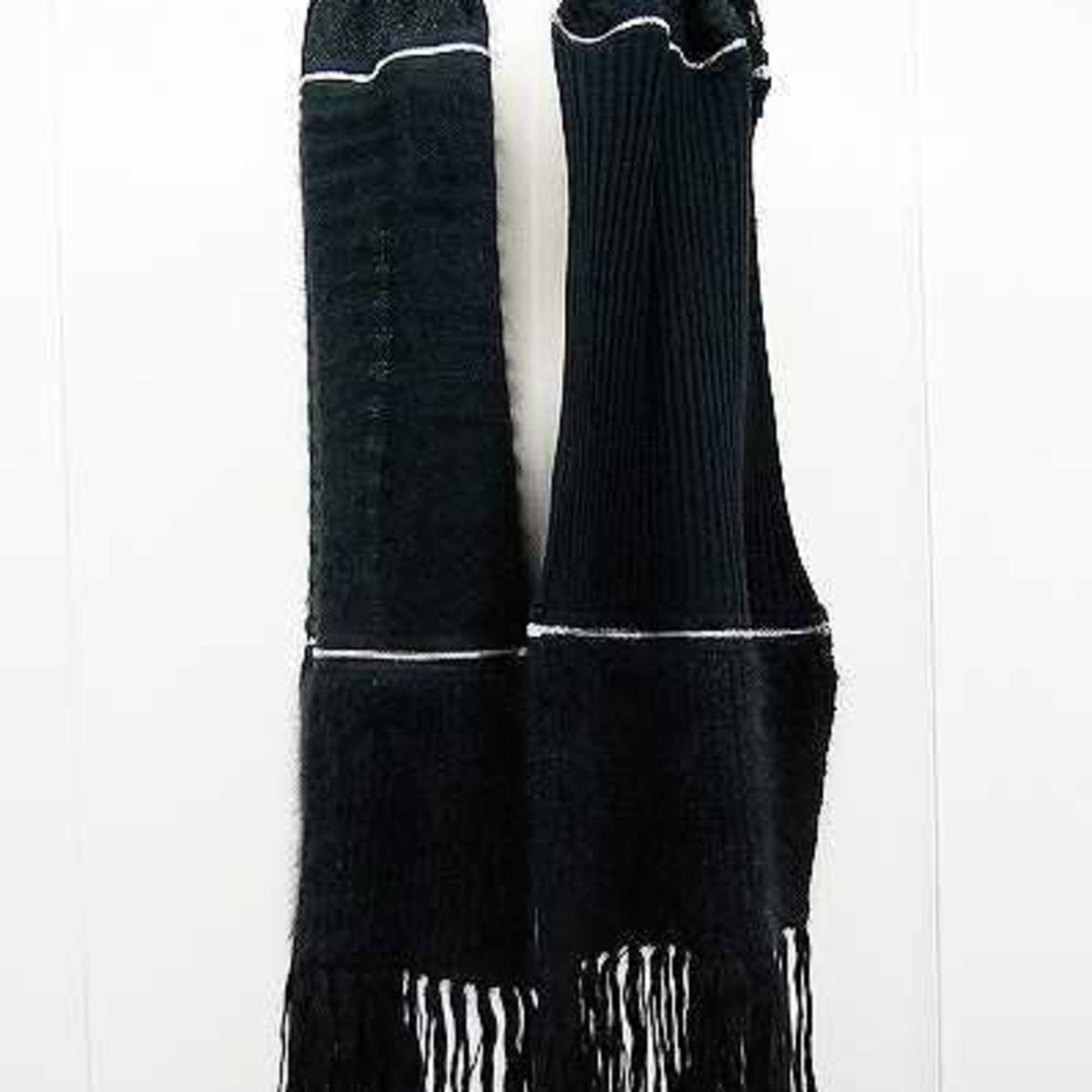 CHANEL Camellia Switchable Long Muffler with Zipper
