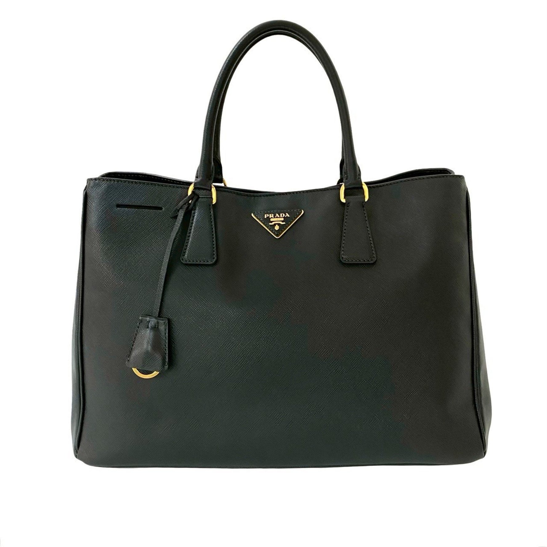 PRADA Galleria Triangle Logo Saffiano Leather Handbag/Mini Tote Bag
