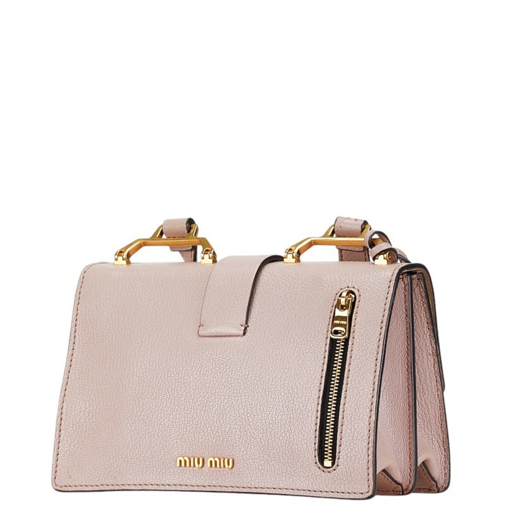 Miu Miu miu miu Madras Shoulder Bag Leather