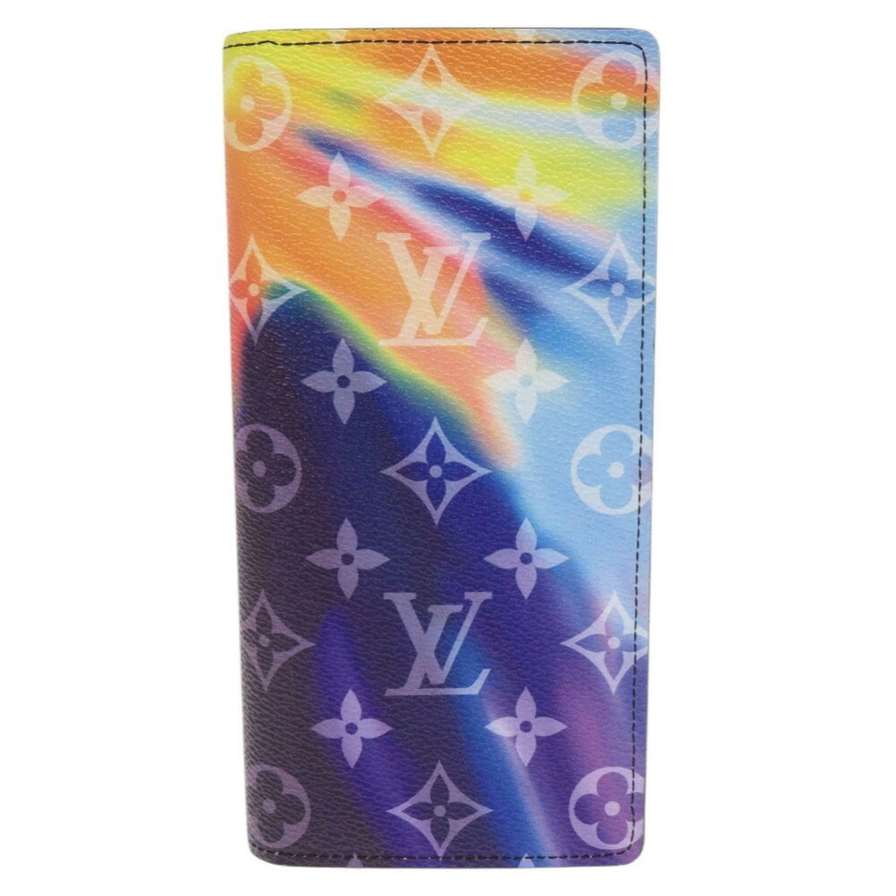 Like new Louis Vuitton Portefeuille Brazza Monogram Sunset IC Chip Multicolor Long Wallet LV VUITTON