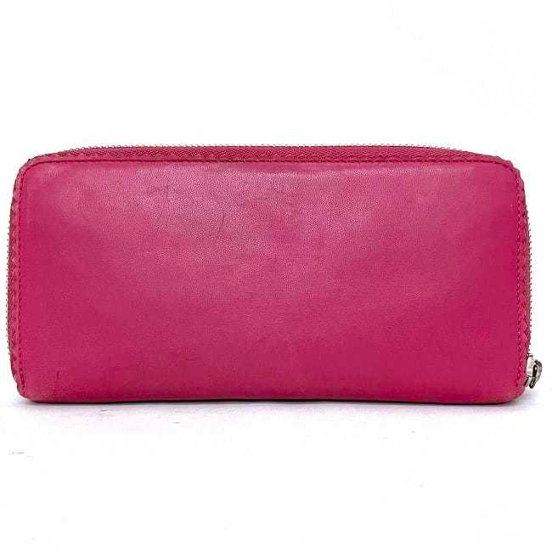 LOEWE Round Long Wallet Anagram Tassel Nappa Leather