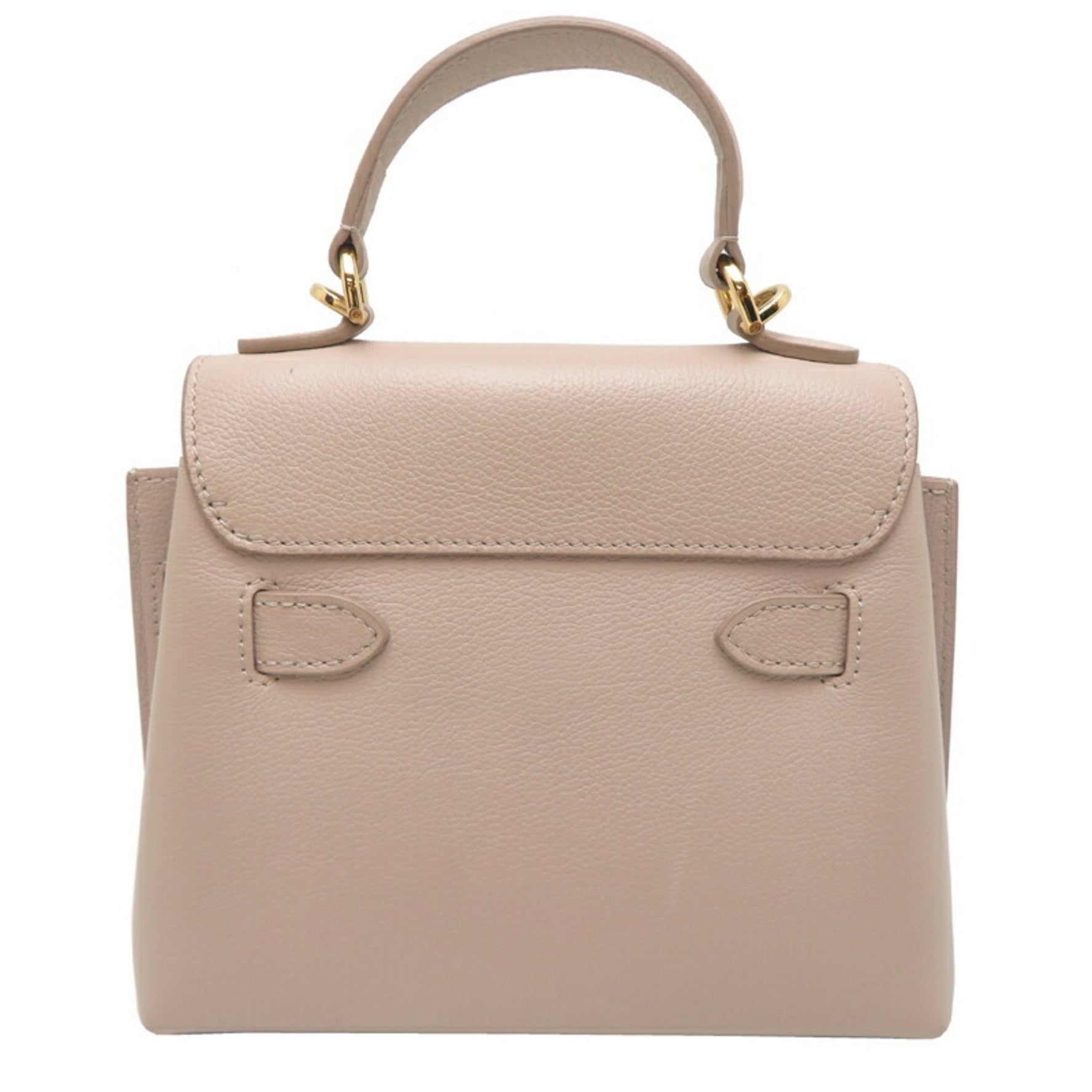 Louis Vuitton Lockme Ever Mini Handbag in Grained Calfskin Leather, Greige