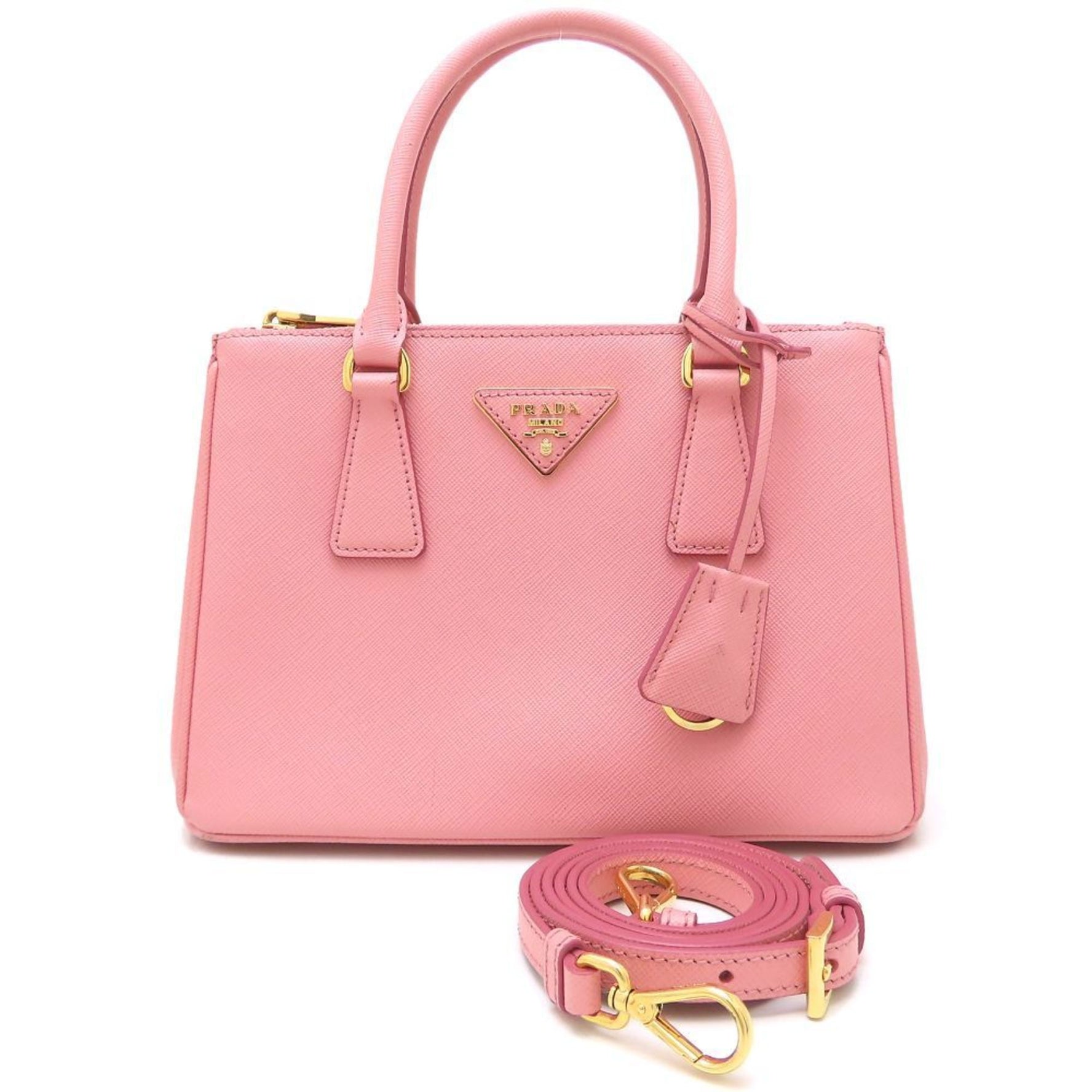PRADA Shoulder Bag Saffiano Leather Petalo