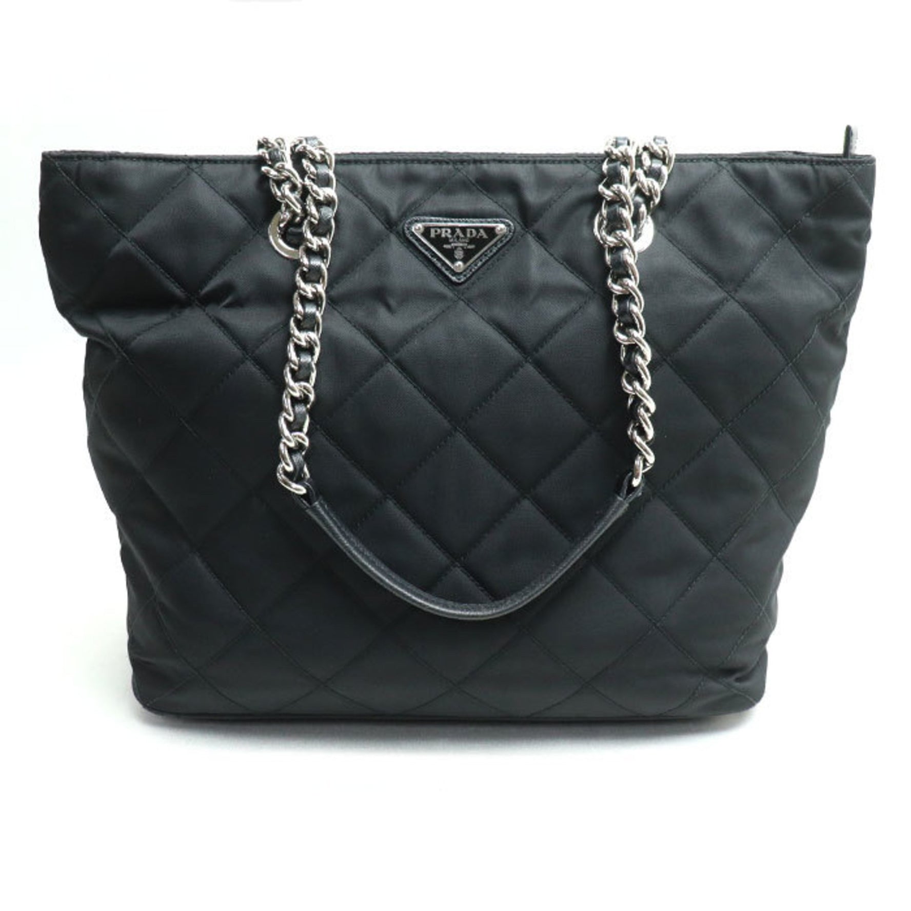 PRADA Quilted Chain Tote Bag