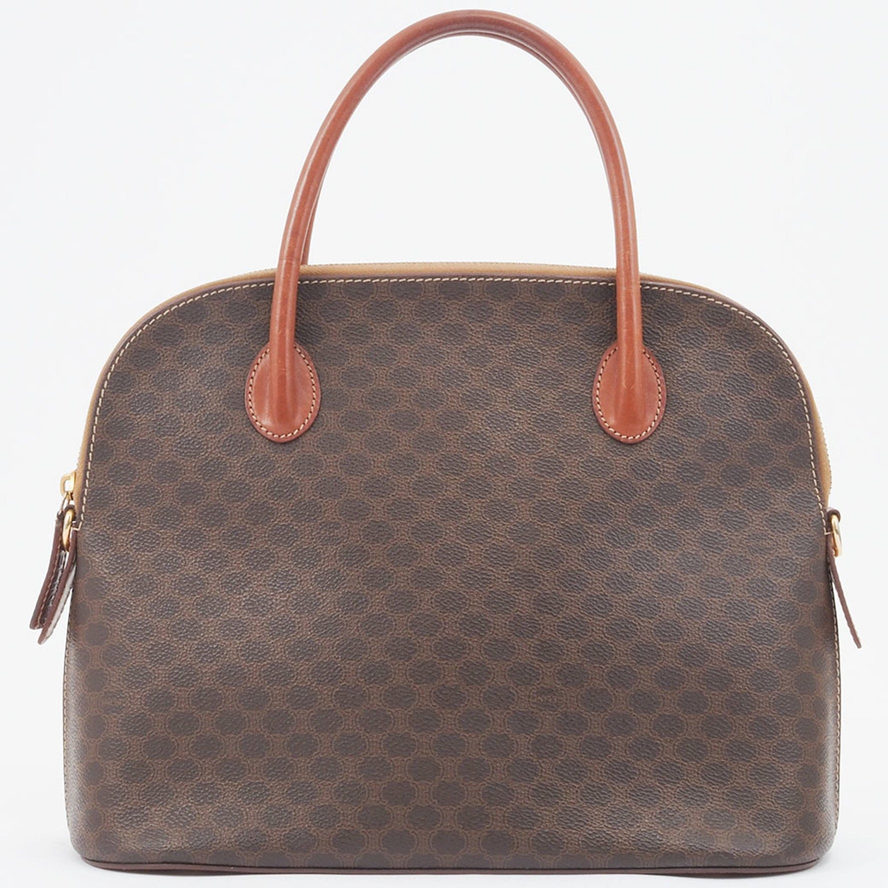 Celine Old Macadam Hand Bag PVC Leather