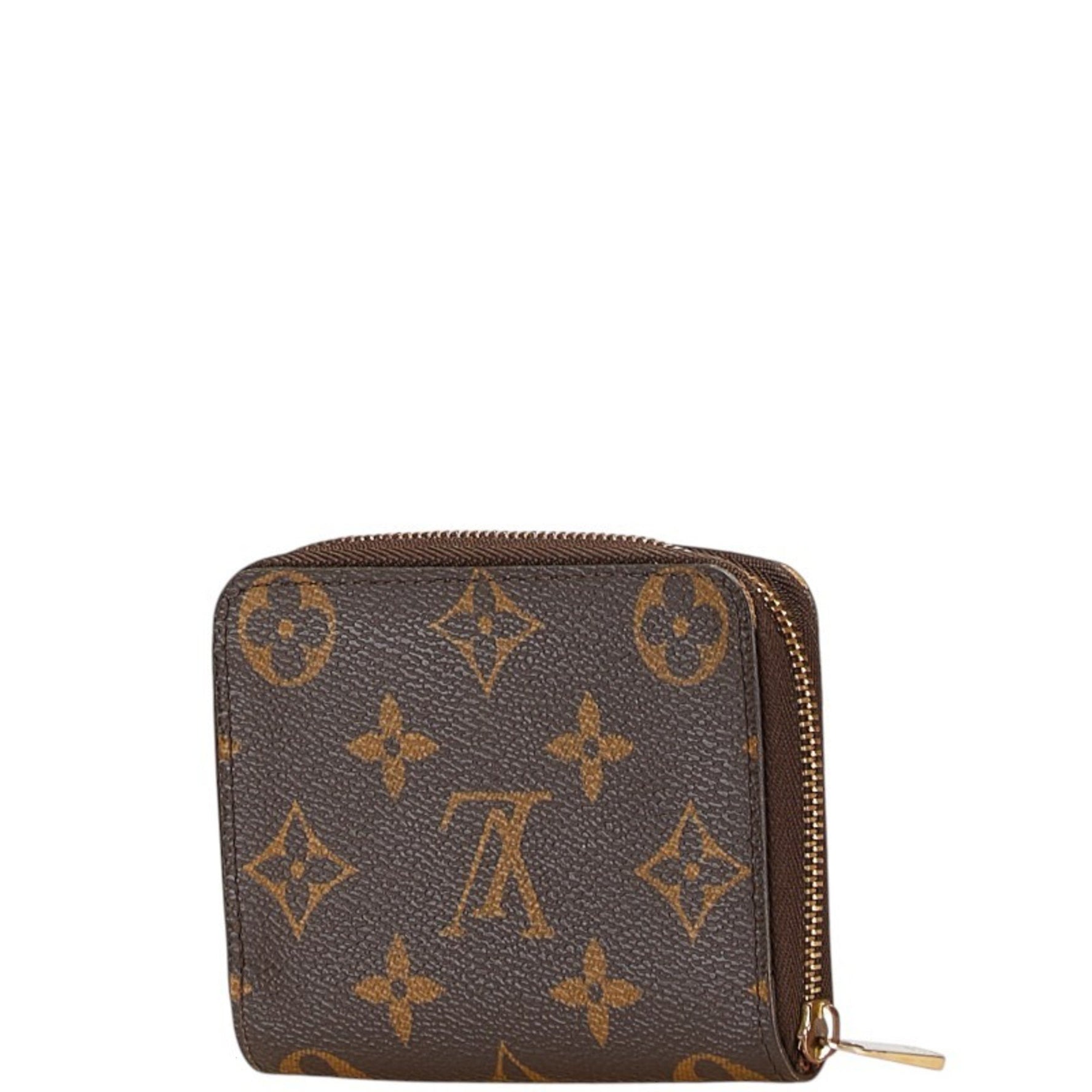 Louis Vuitton Monogram Zippy Coin Purse Case PVC Leather