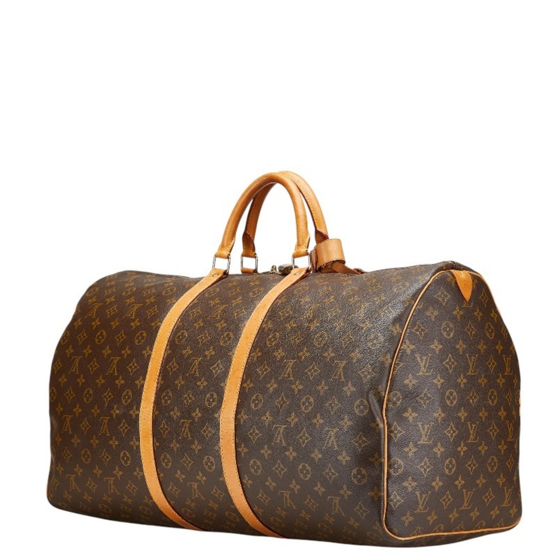 Louis Vuitton Monogram Keepall 50 Boston Bag/Travel Bag PVC Leather