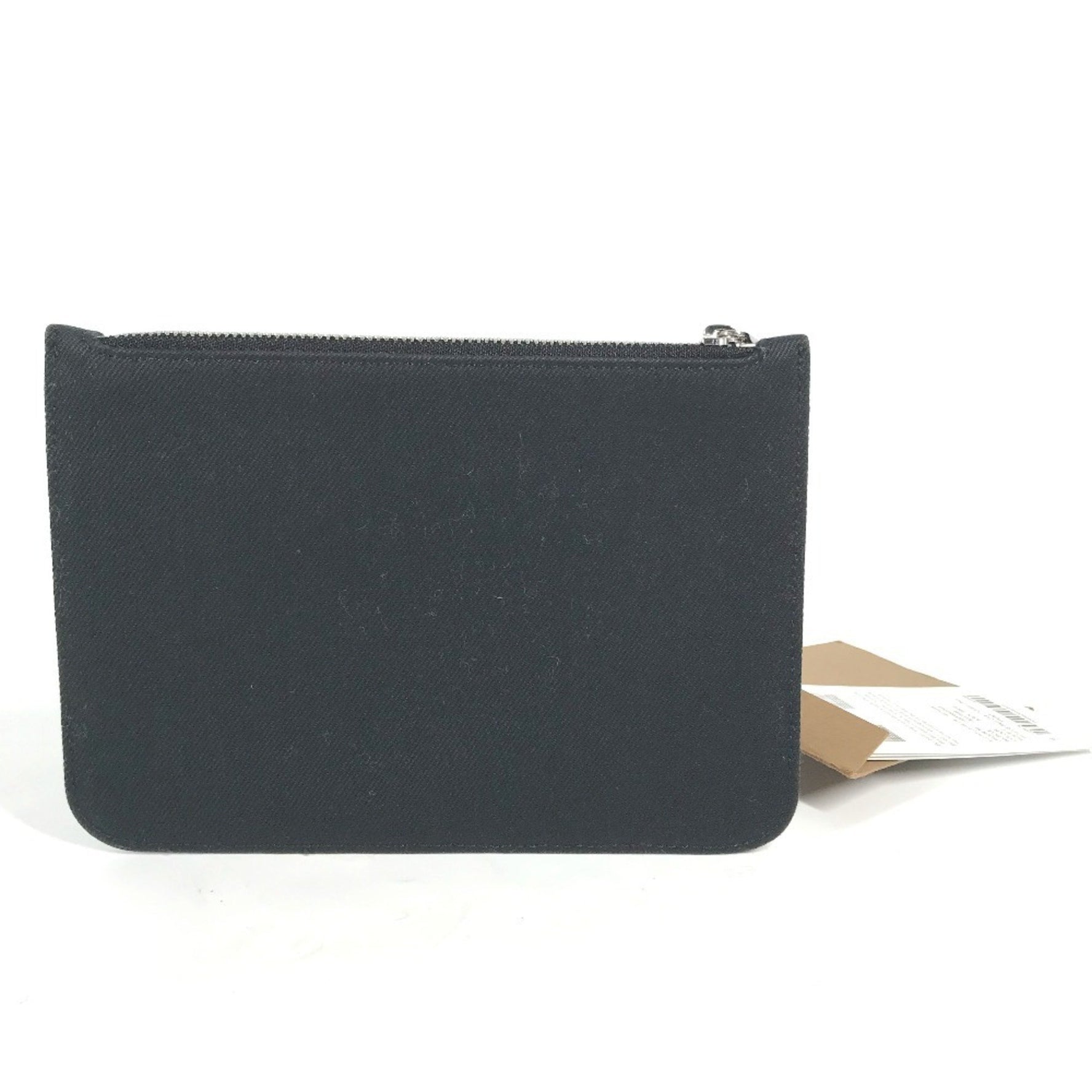 BURBERRY LOVE Wallet/Coin Case Clutch Bag Pouch Canvas Black