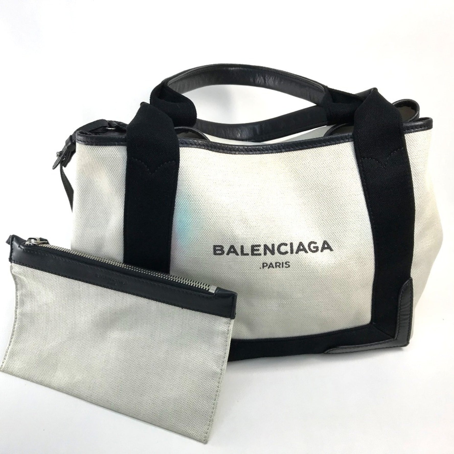 Balenciaga Bag Logo Tote Bag Hand Bag x Black