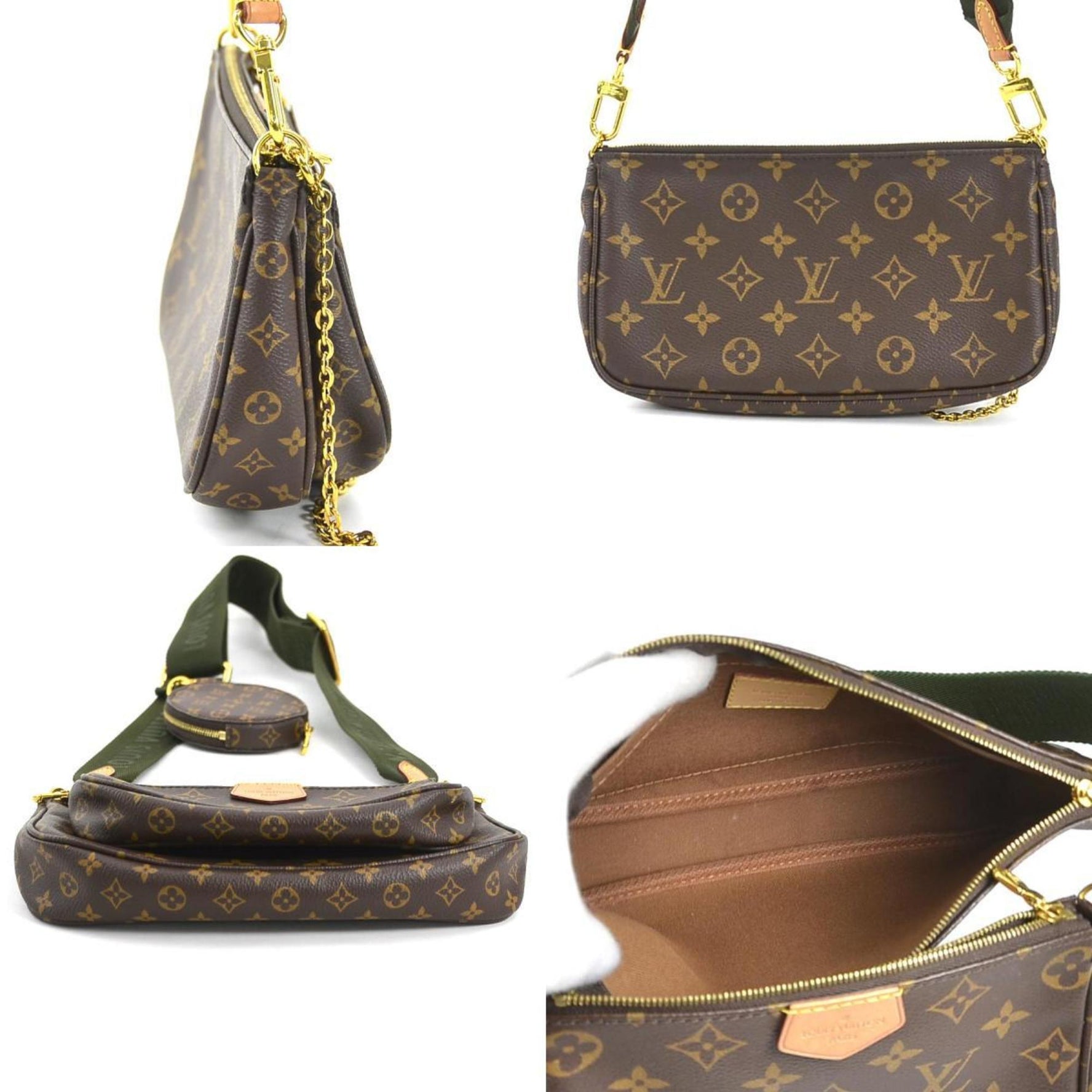 Louis Vuitton Shoulder Bag Monogram Multi Pochette Accessoires Canvas Brown