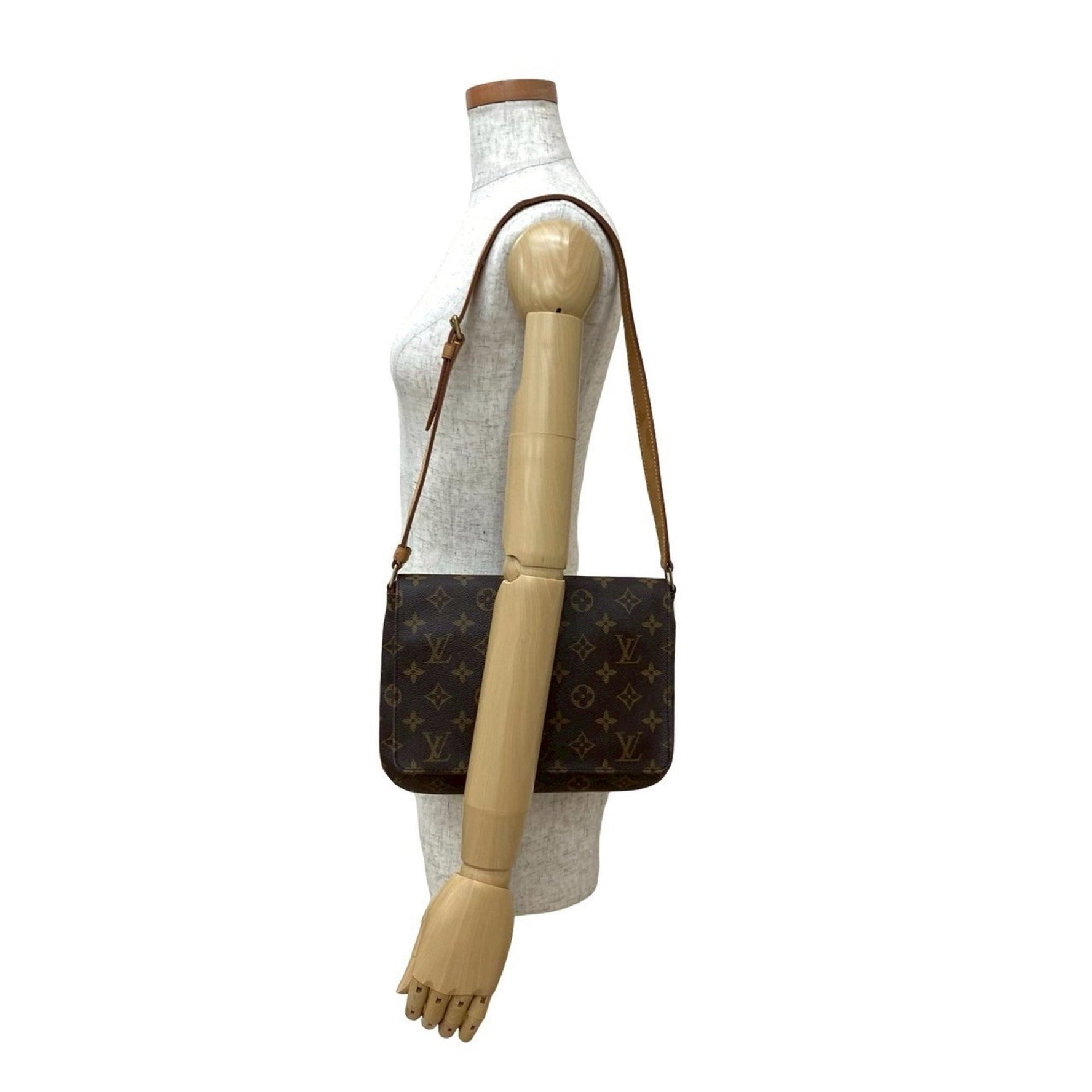 Louis Vuitton Musette Tango Monogram Leather Semi-One Shoulder Bag, 221-5