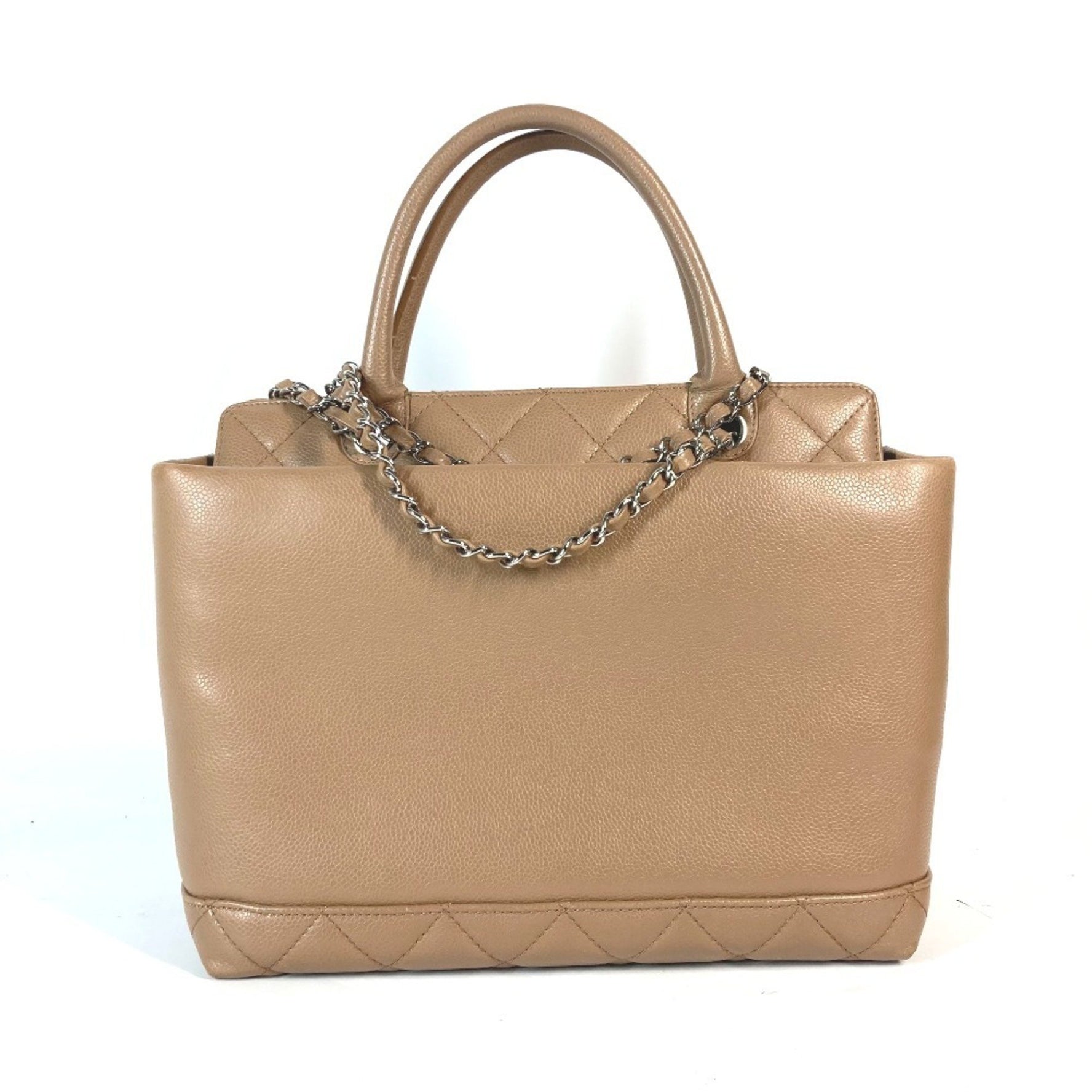 CHANEL CC Coco Mark Bag Shoulder Tote Caviar Skin