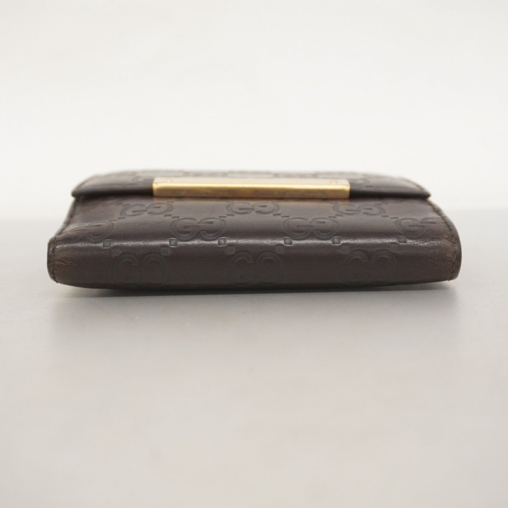 Gucci wallet Guccissima leather champagne