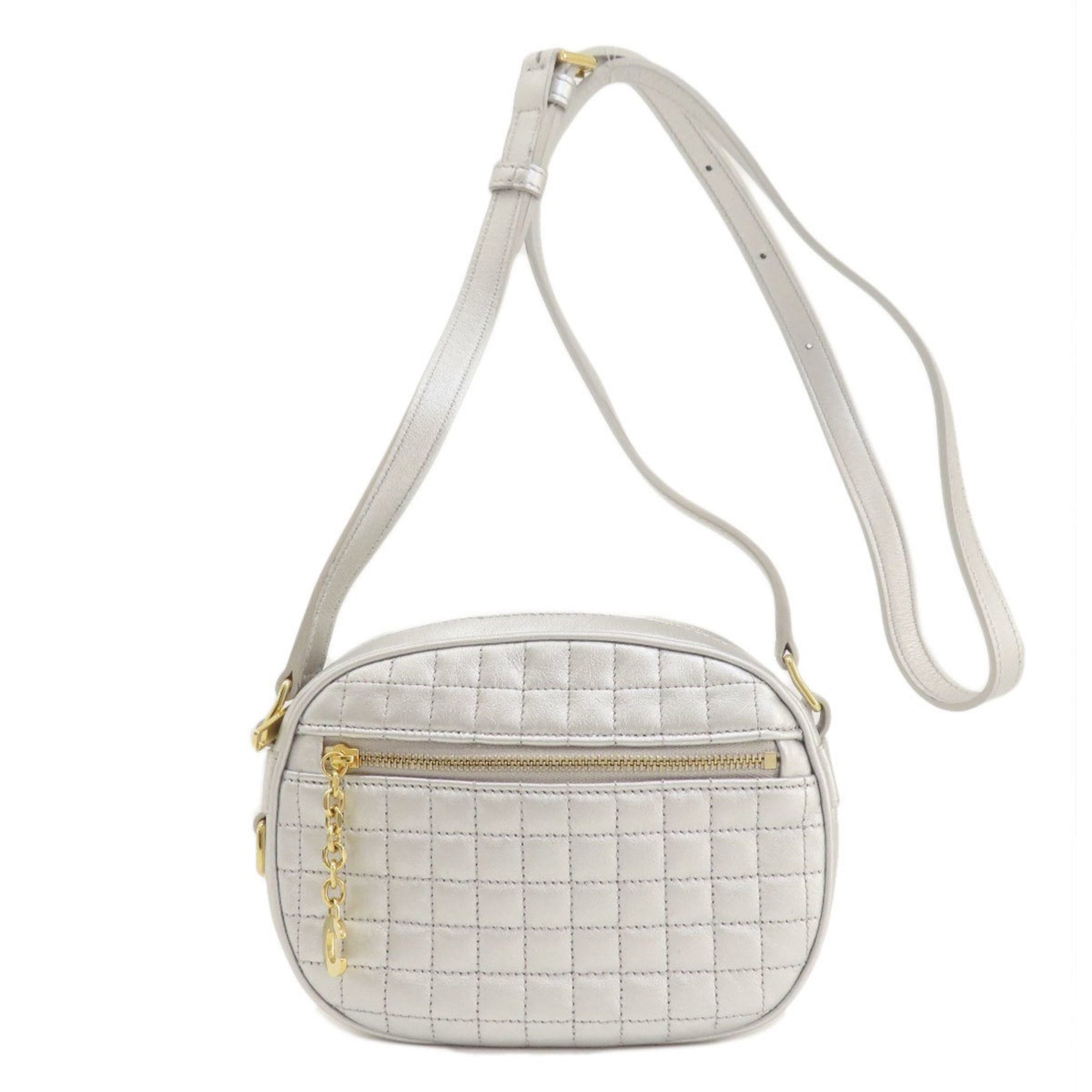 CELINE Long Shoulder Bag Leather
