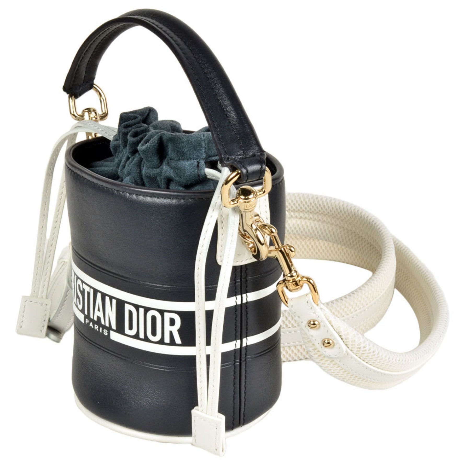 Christian Dior Vibe Micro Bucket Shoulder Bag Leather Handbag