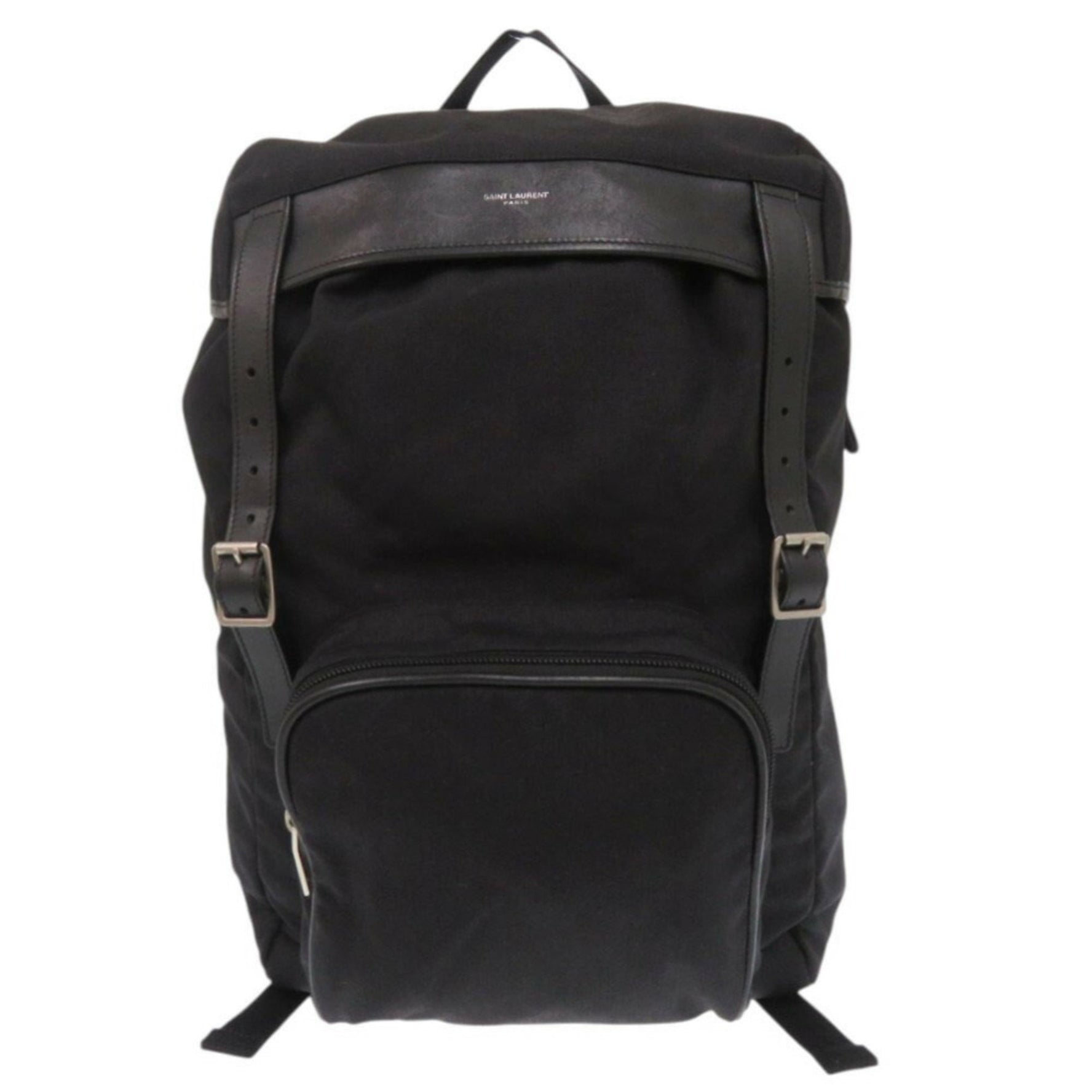 Saint Laurent Canvas and Leather Backpack/Daypack 1091