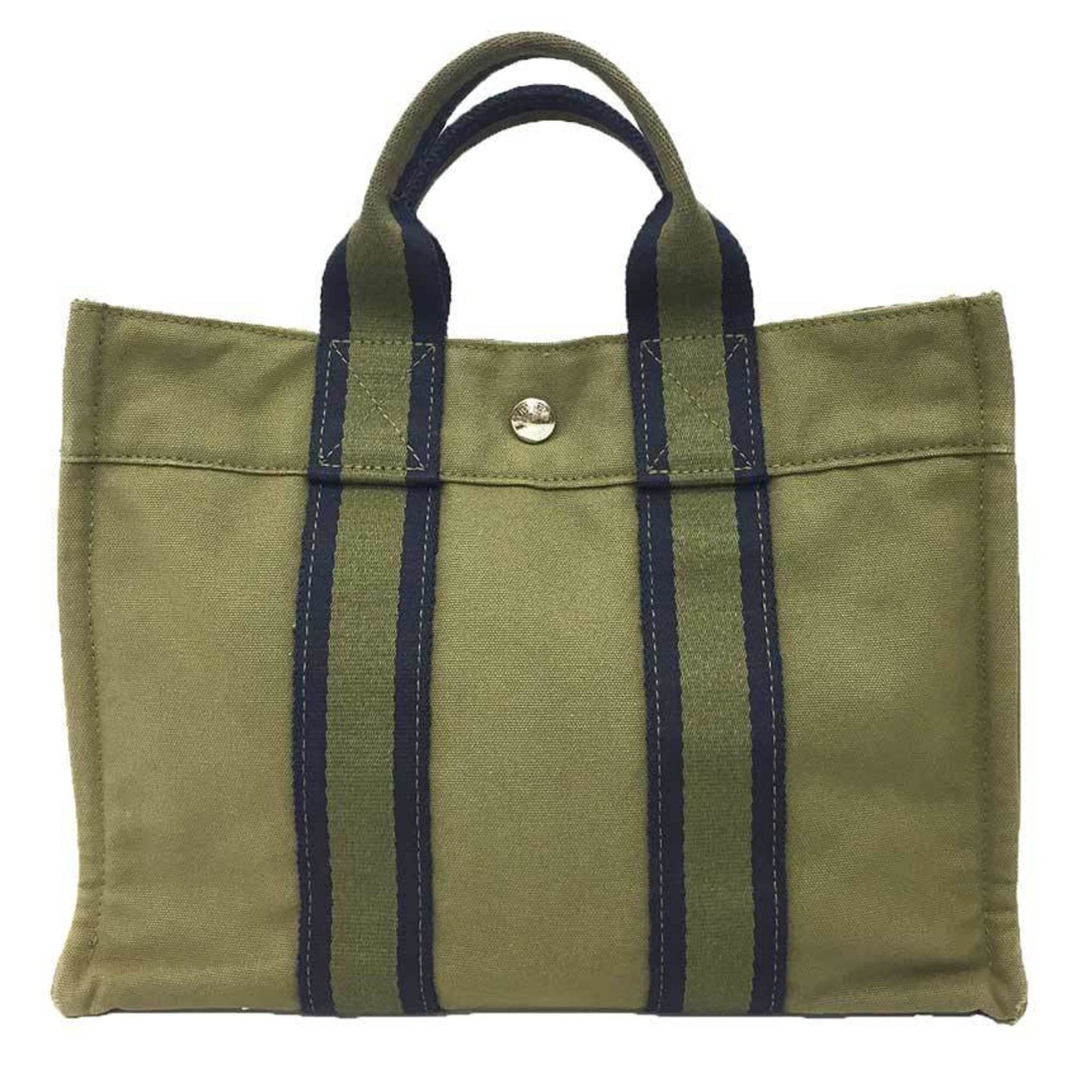HERMES Foul Tote PM Bag, Hand Tote, Khaki.