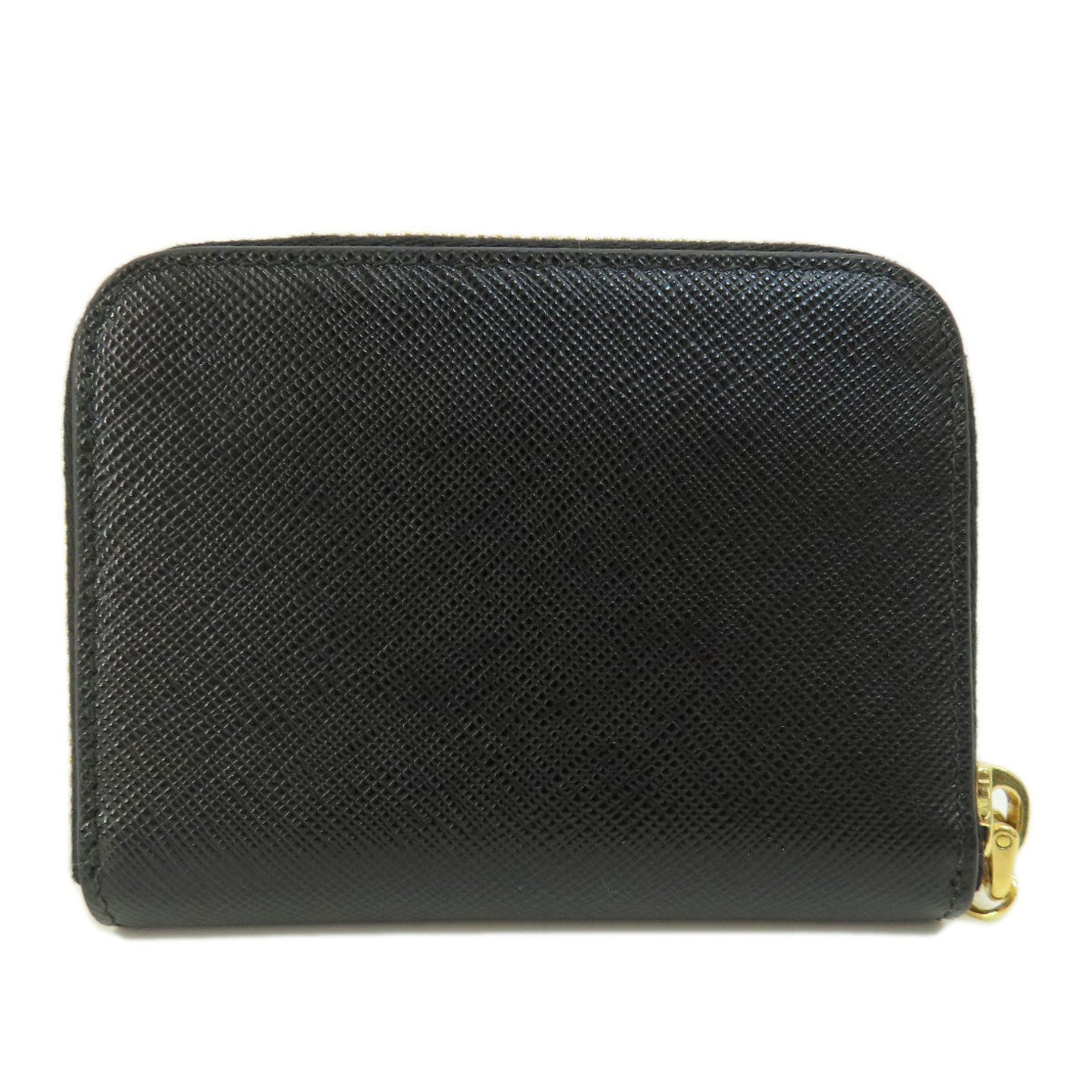 Prada Saffiano metal coin case leather