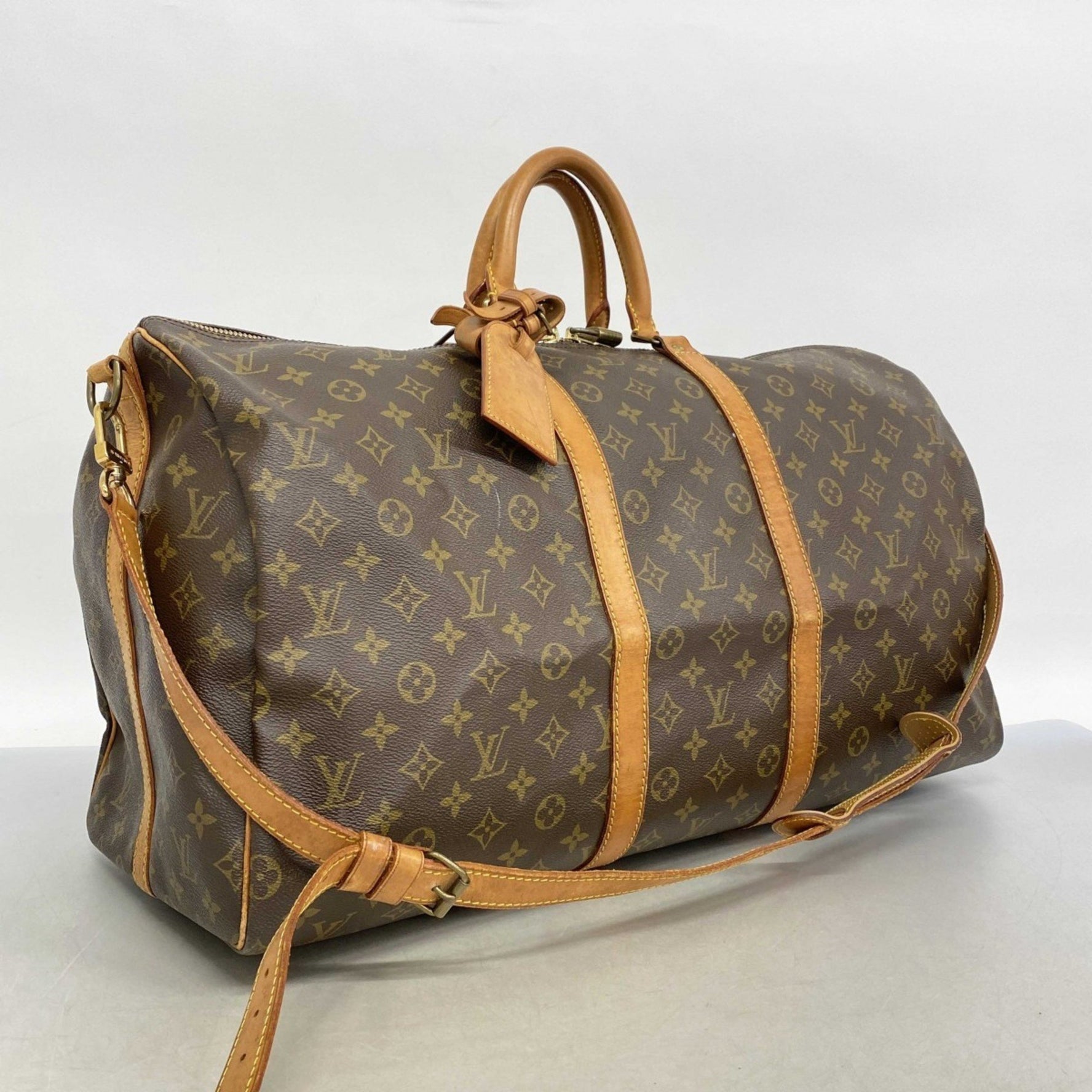 Louis Vuitton Monogram Keepall Bandouliere 55 Boston Bag Men's and