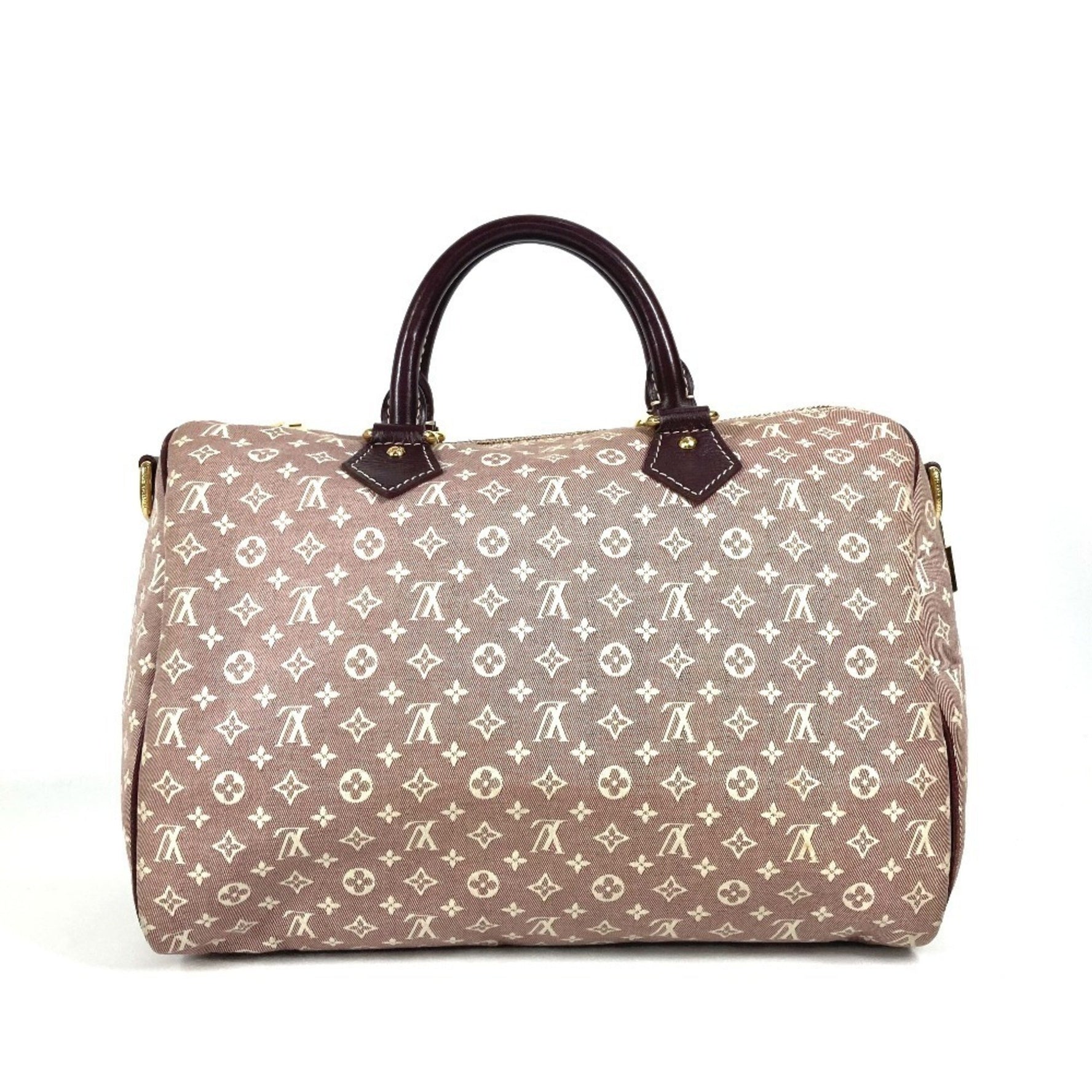 Louis Vuitton Monogram Idylle Speedy Bandouliere 30 Mini Boston Bag Shoulder Handbag Sepia Red