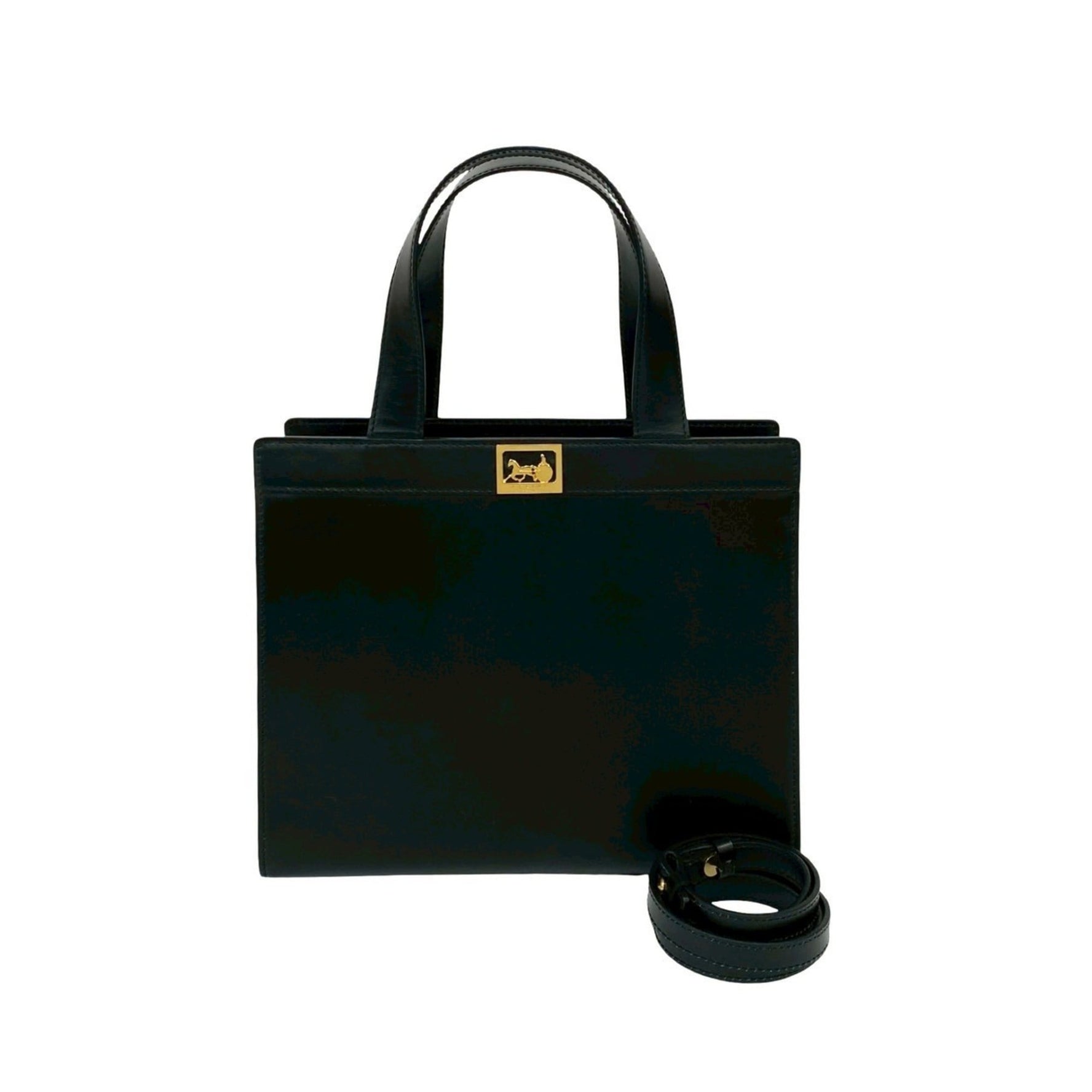 CELINE Carriage Calf Leather Handbag/Shoulder Bag