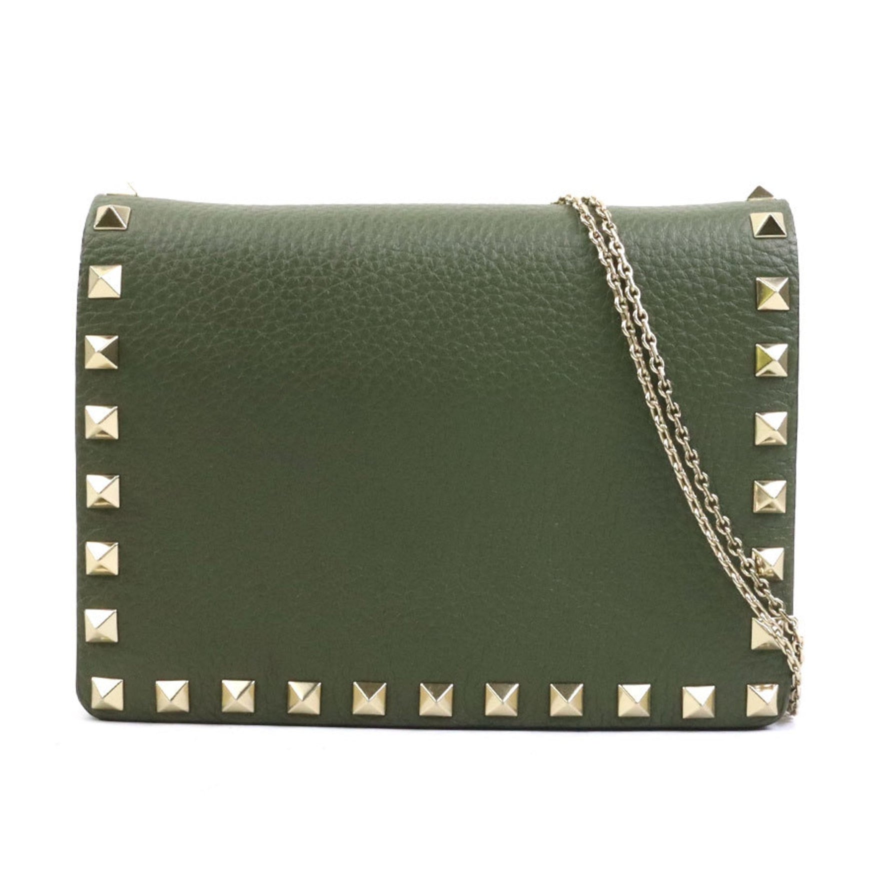 Valentino Garavani Leather Chain Wallet