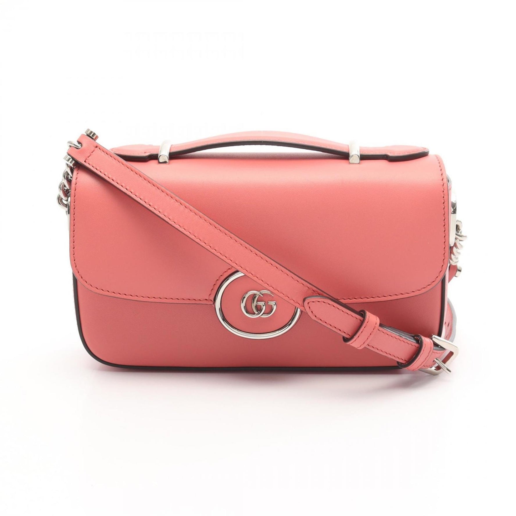 GUCCI Petit GG Shoulder Bag Leather