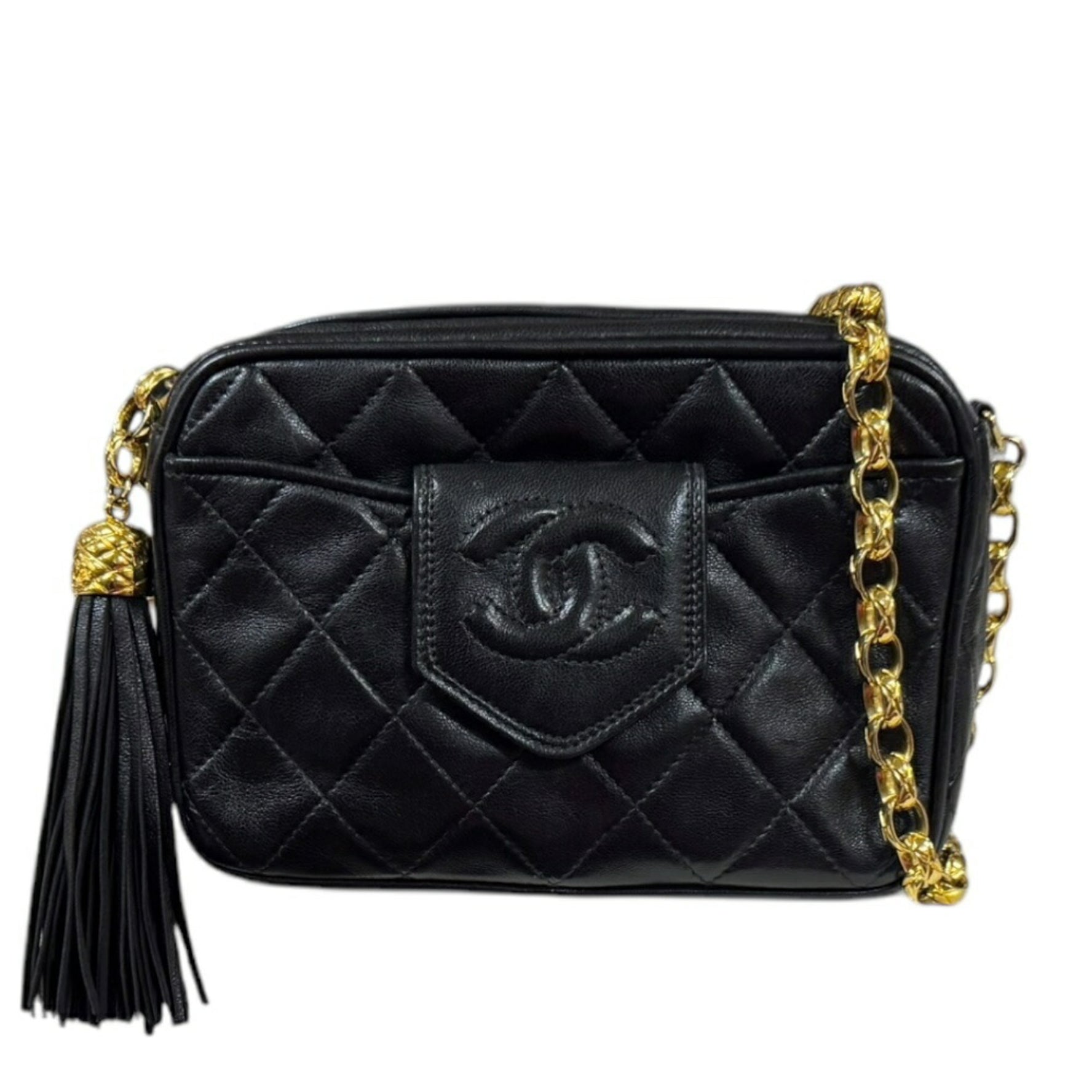 Chanel Matelasse Shoulder Bag Lambskin Chain