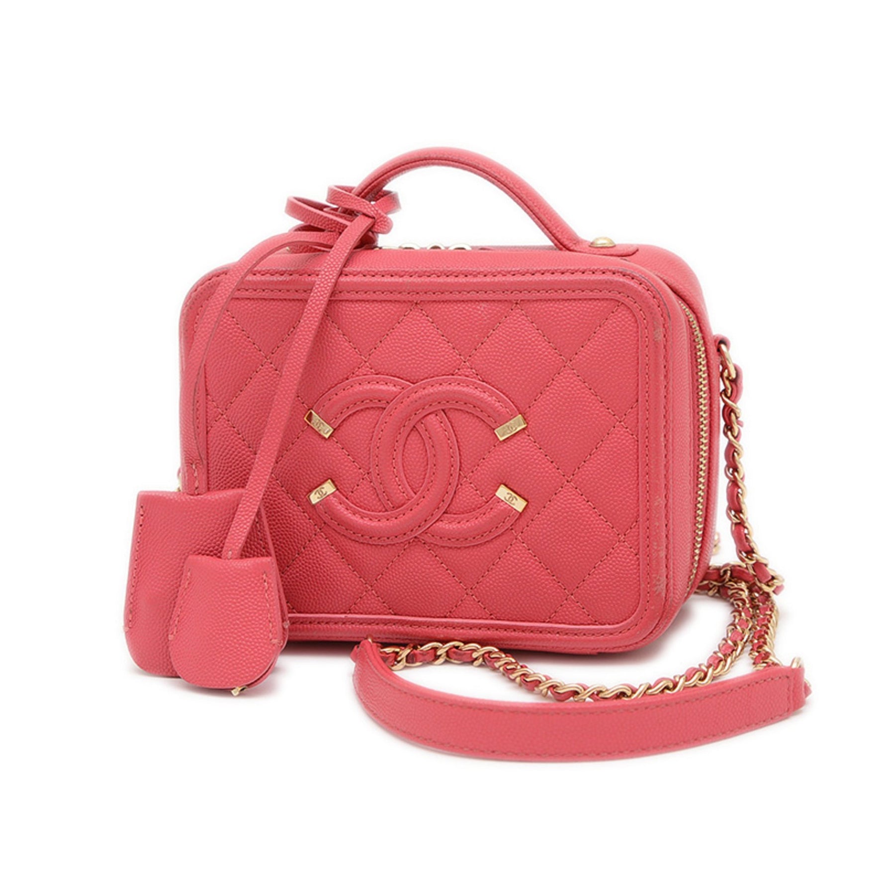 Chanel CC Filigree Small Chain Vanity Shoulder Bag