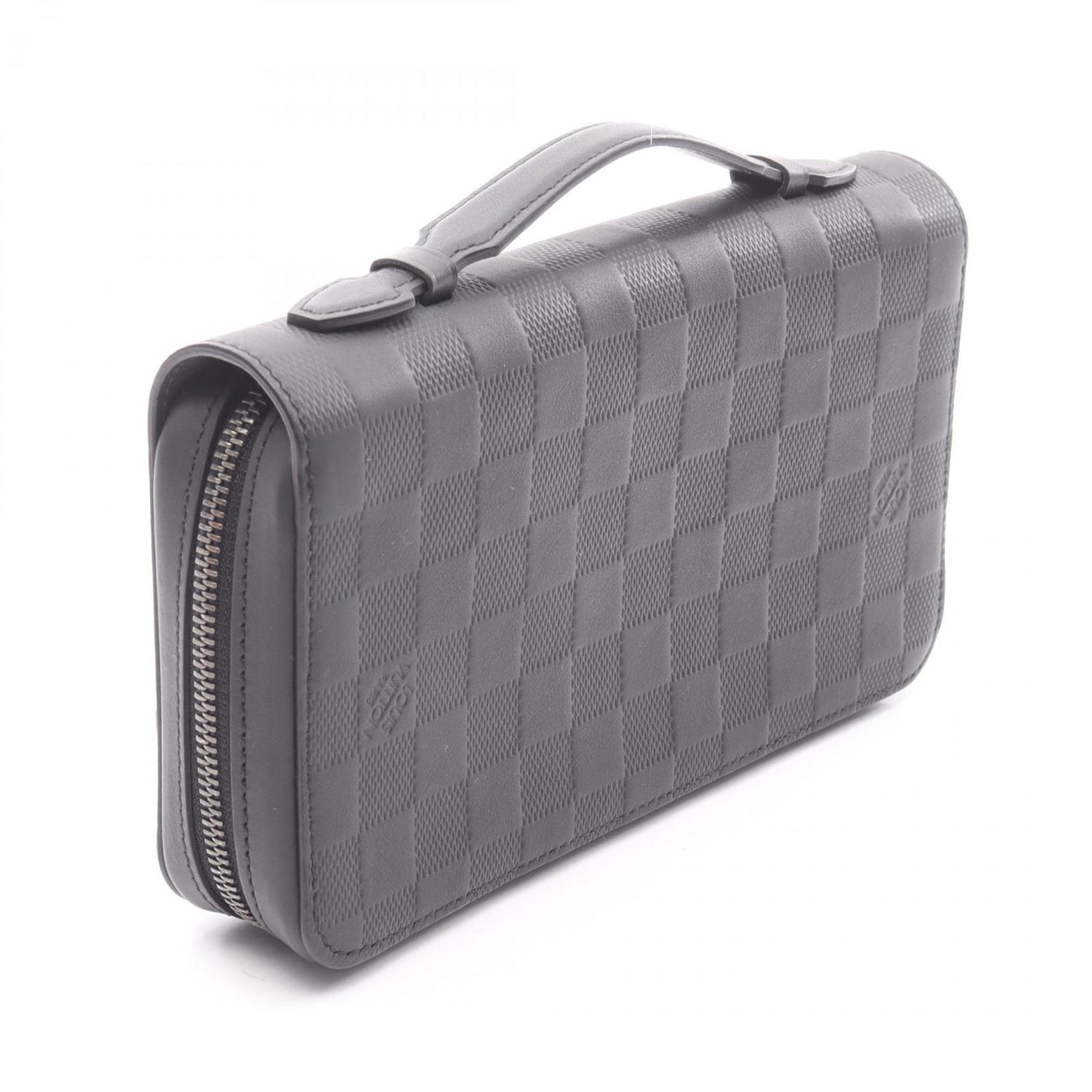 Louis Vuitton Zippy XL Round Long Wallet, Leather Damier Infini