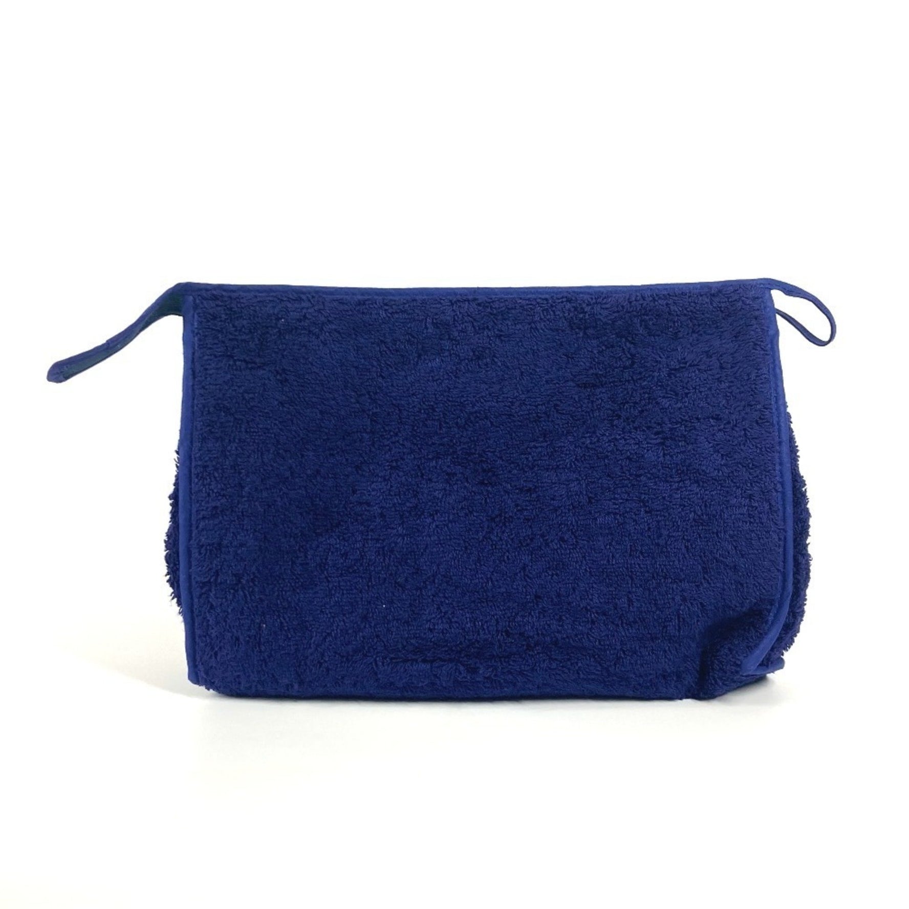 HERMES Horse print pile beach pouch logo clutch bag multi-purpose makeup ladies