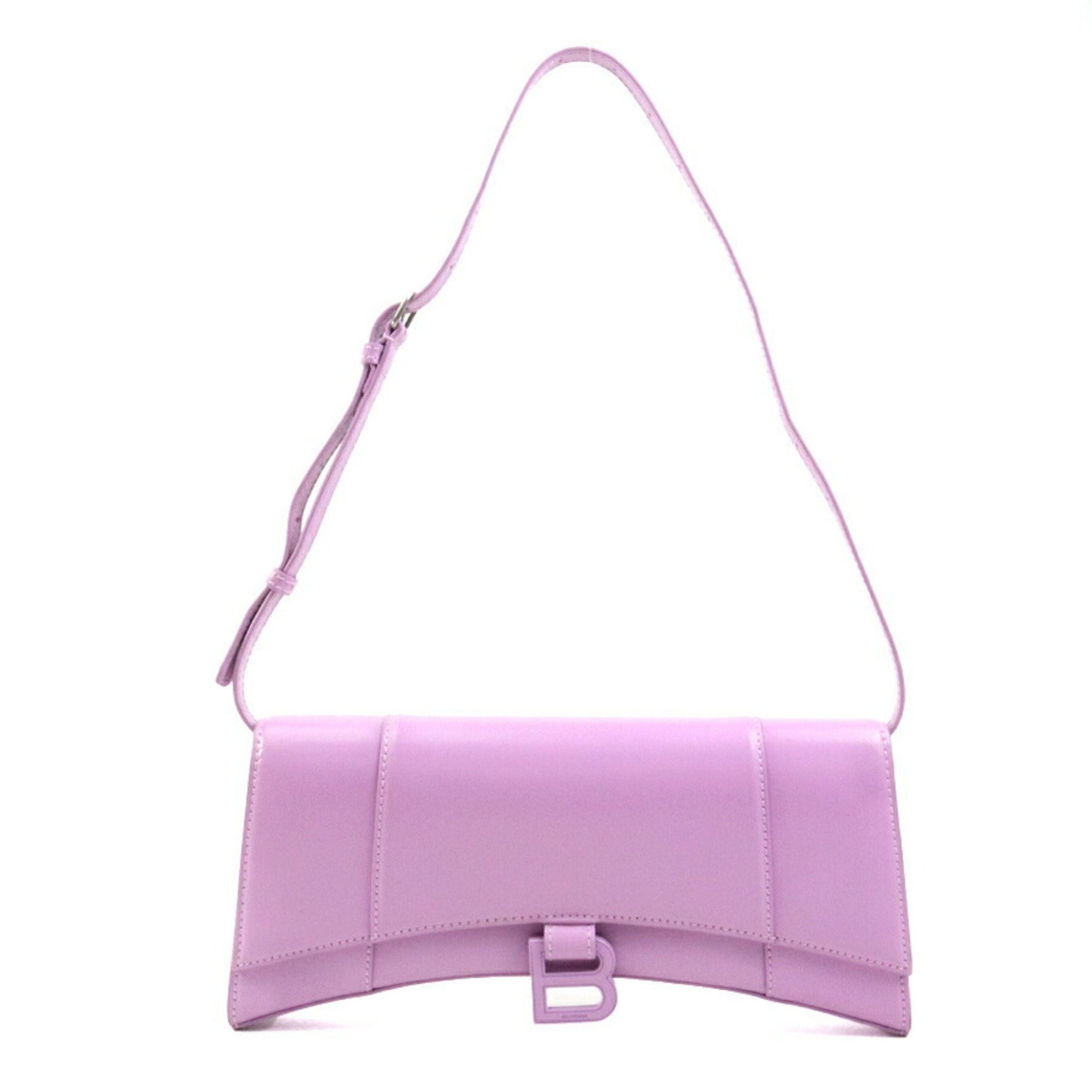 BALENCIAGA shoulder bag Hourglass leather pink purple