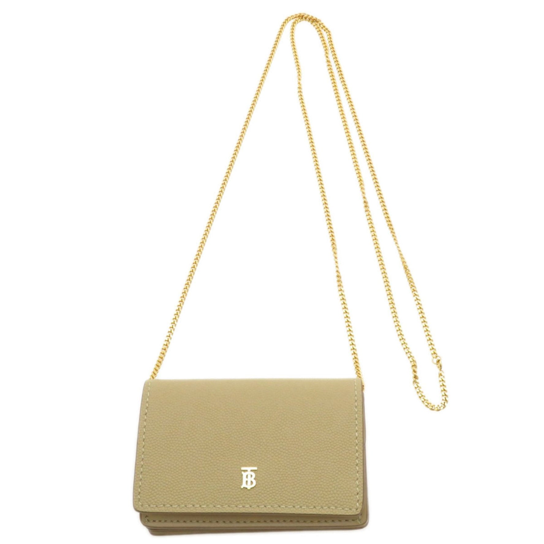 Burberry Coin Chain Wallet Wallet/Coin Case Calf Leather