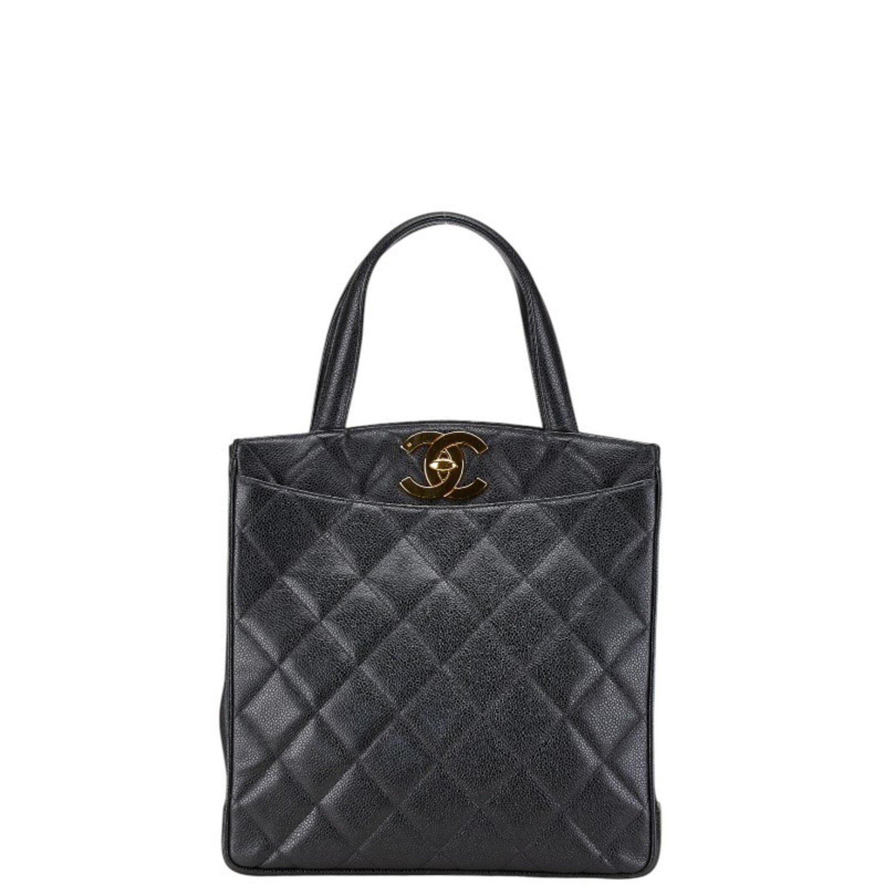 Chanel Matelasse Tote Bag Handbag Caviar Skin